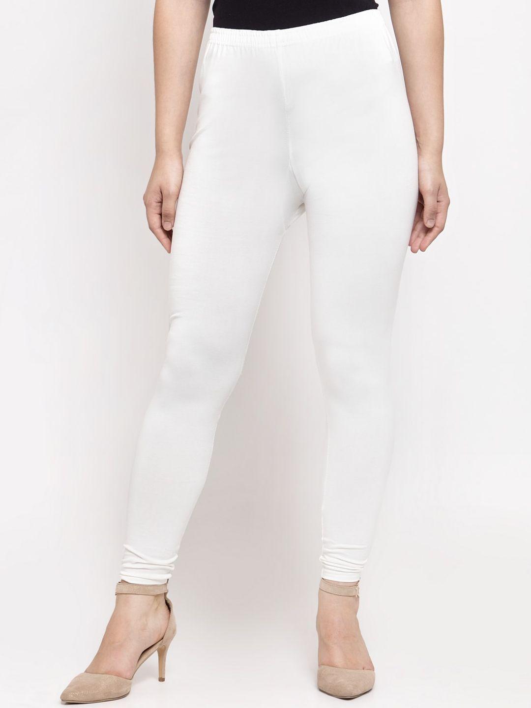 gracit-women-white-super-combed-cotton-lycra-legging