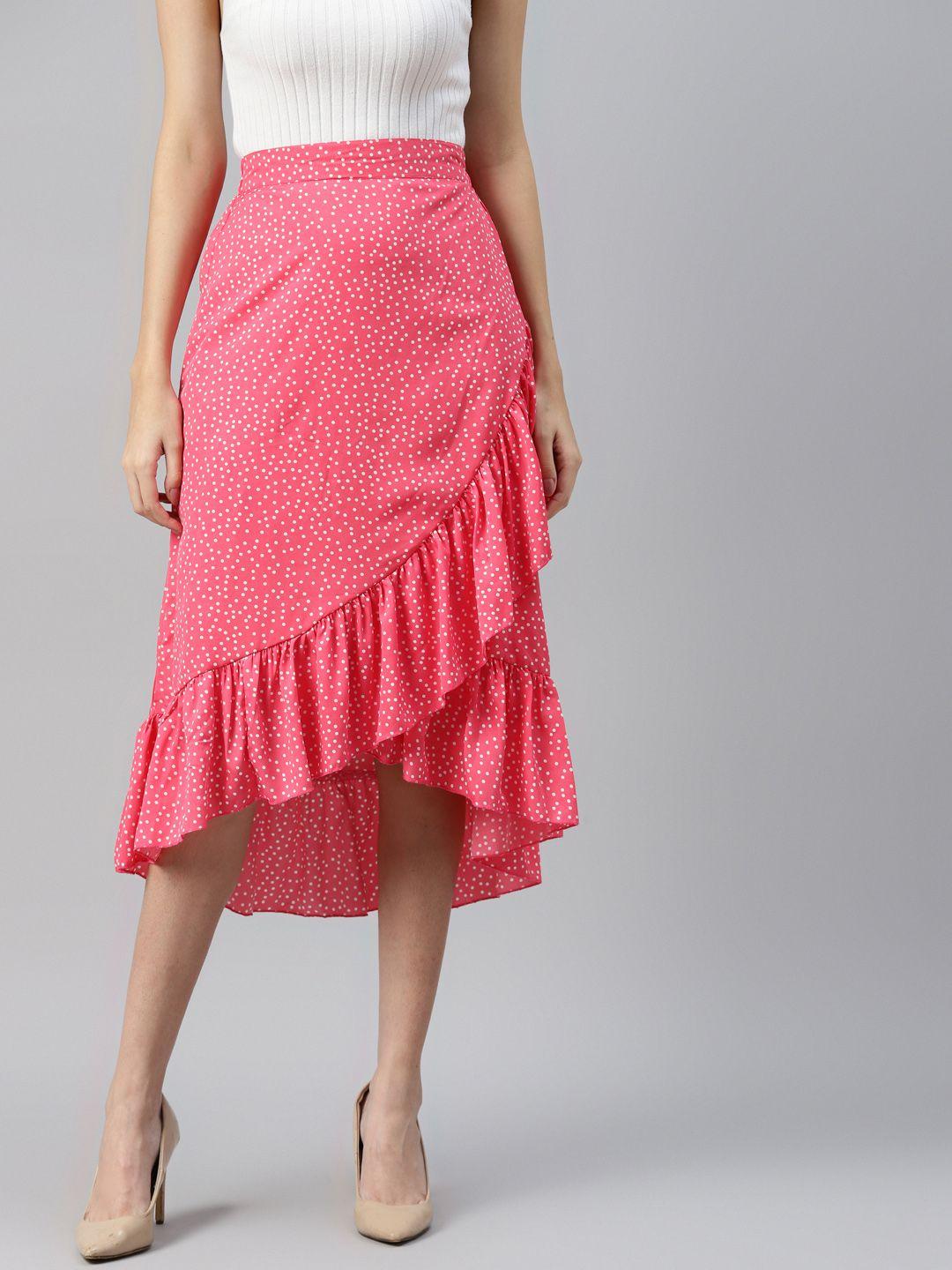 pluss-pink-printed-midi-a-line-skirt-with-tulip-hem