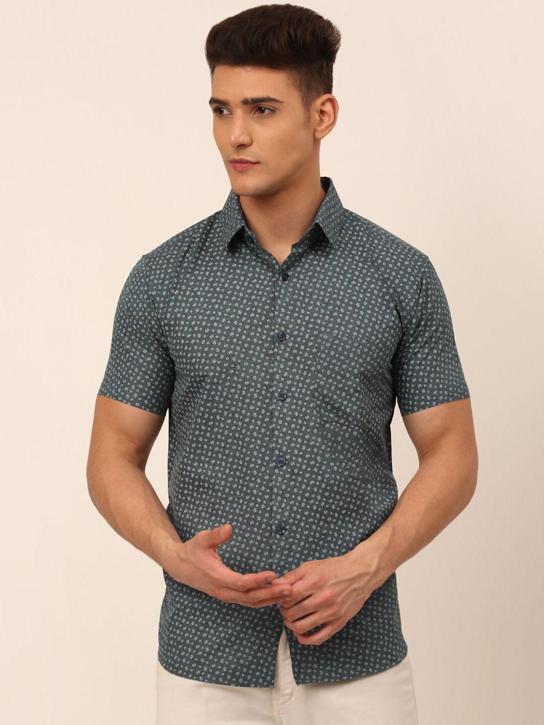 jainish-men-grey-classic-printed-casual-shirt
