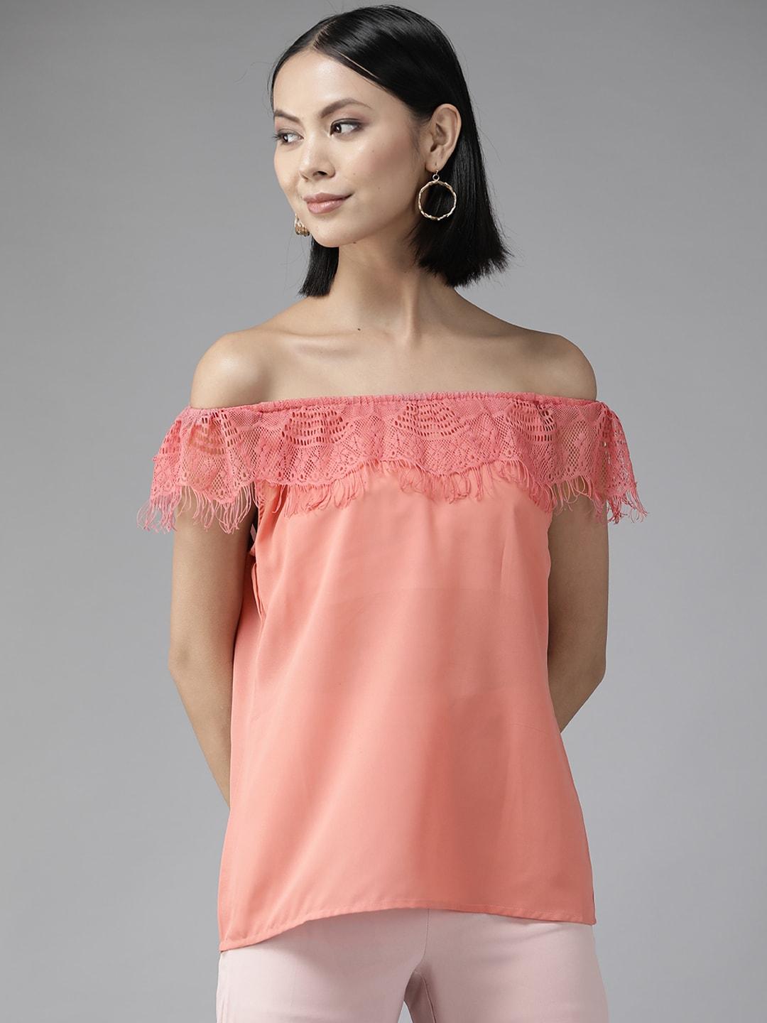 aarika-peach-coloured-off-shoulder-top