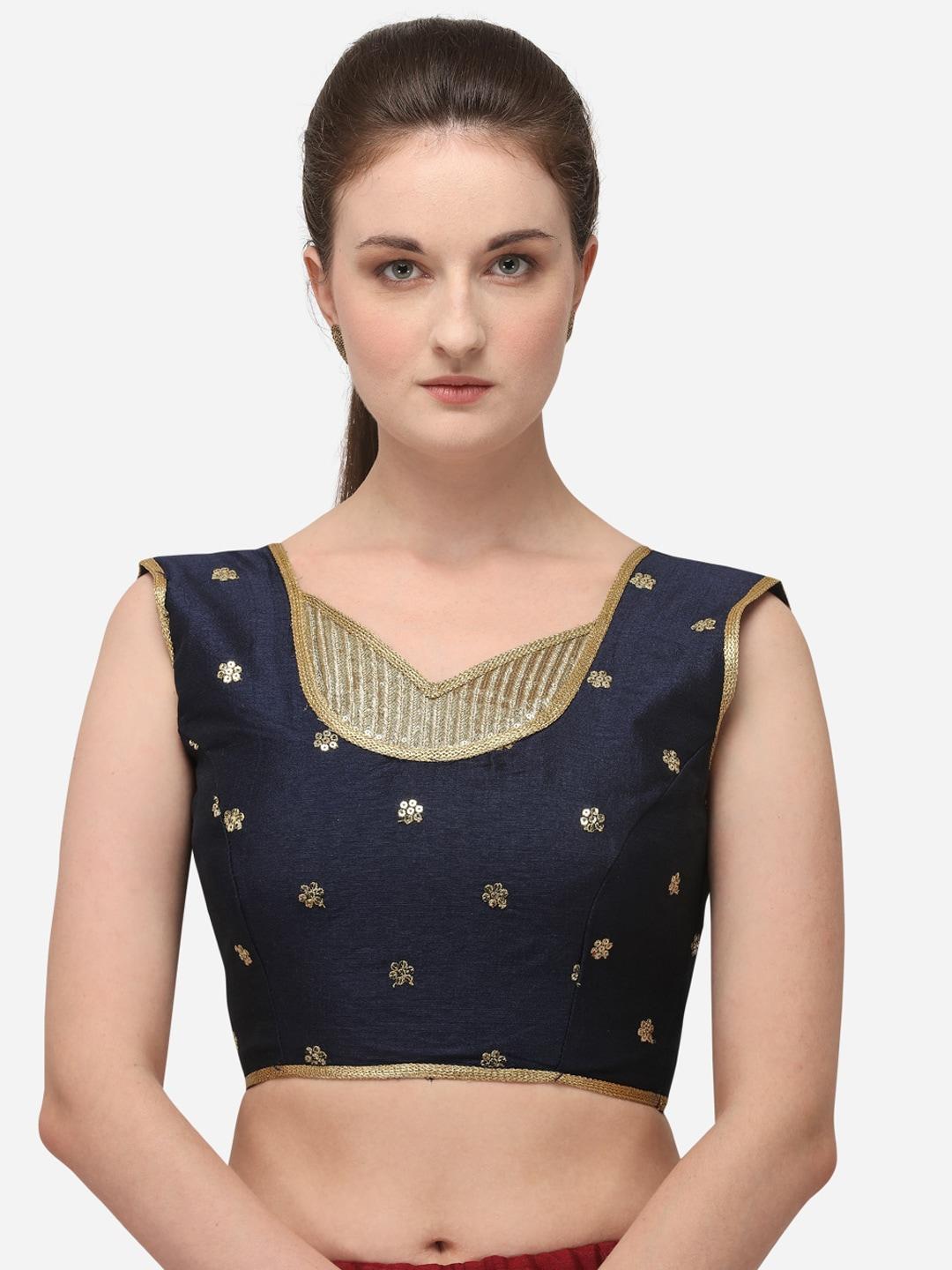fab-dadu-women-navy-blue-thread-work-saree-blouse