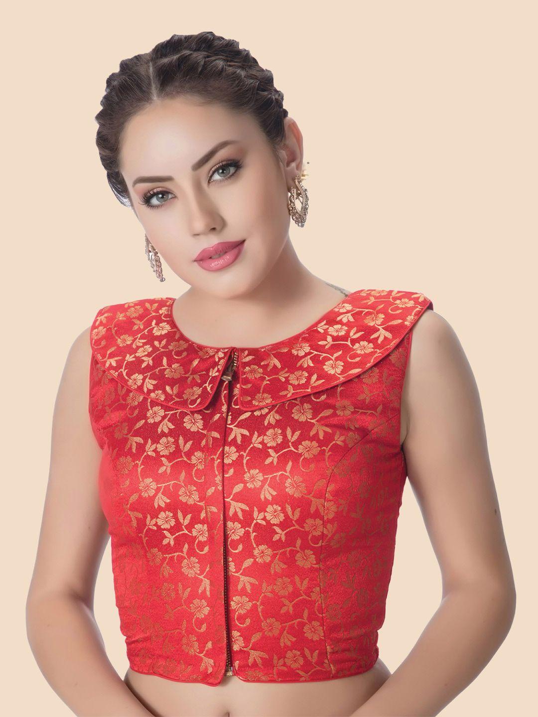 neckbook-red-printed-saree-blouse