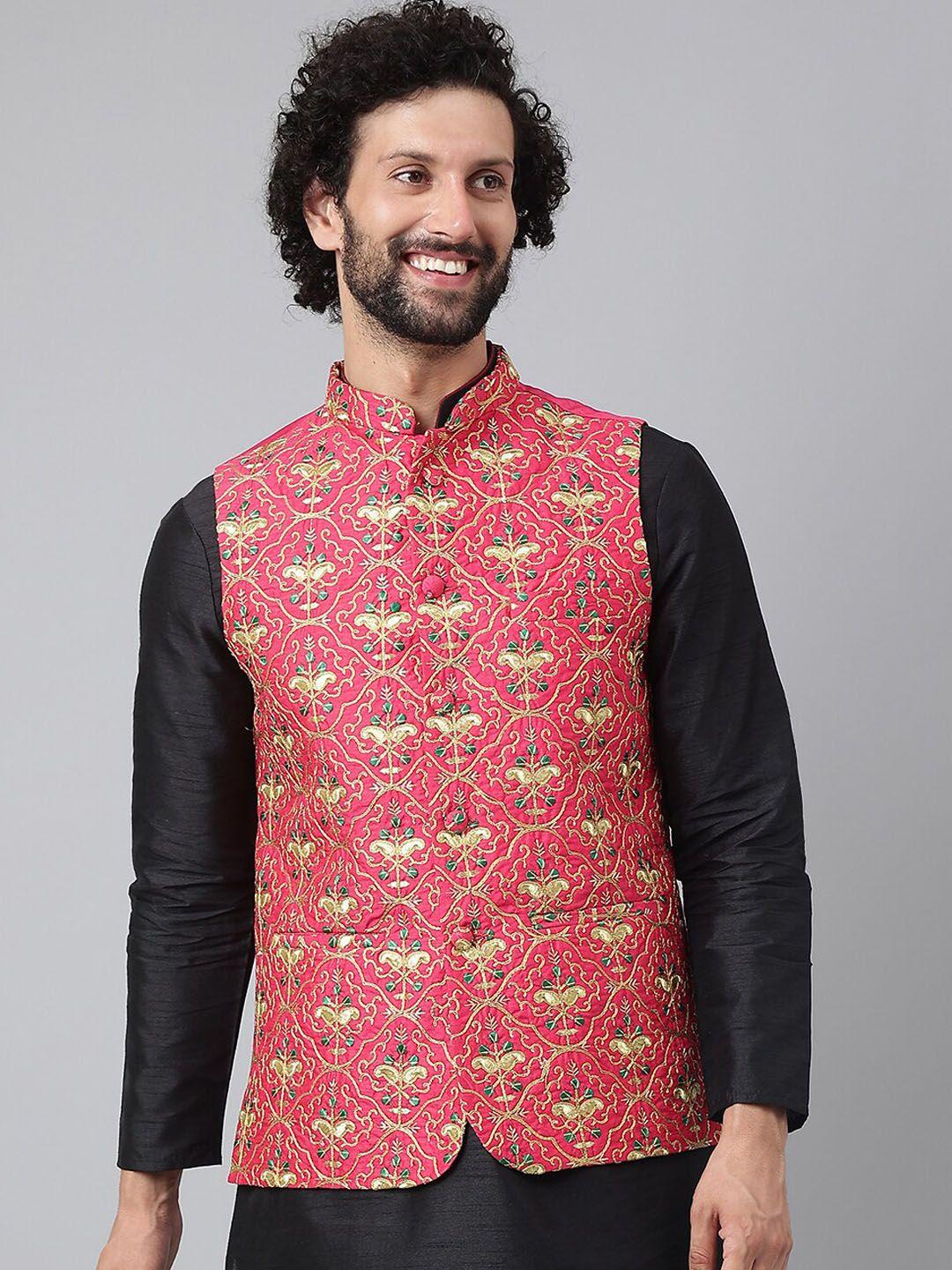 hangup-men-pink-embroidered-nehru-jackets