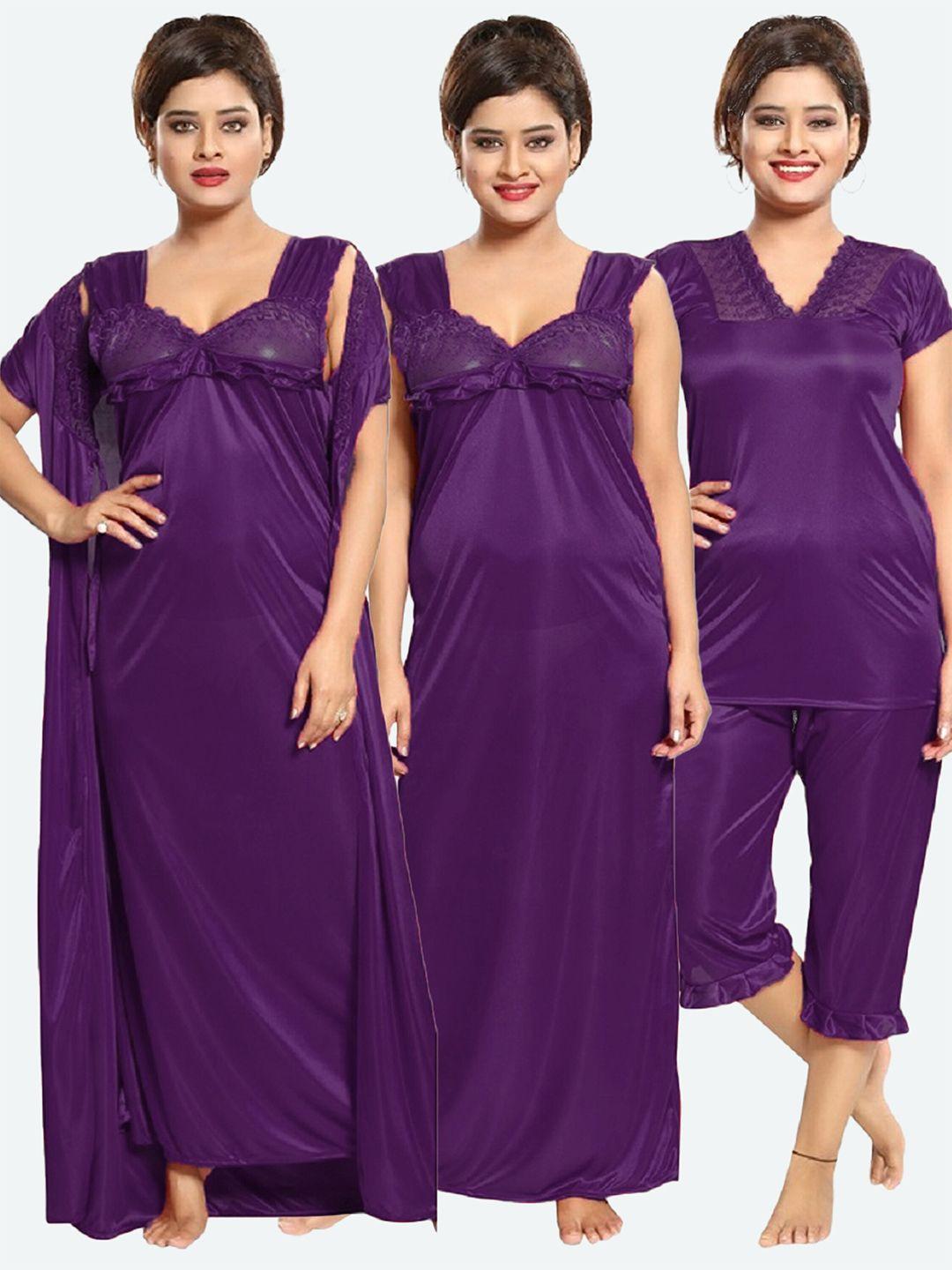romaisa-women-purple-maxi-nightdress-set-with-set-with-robe-top-&-capri