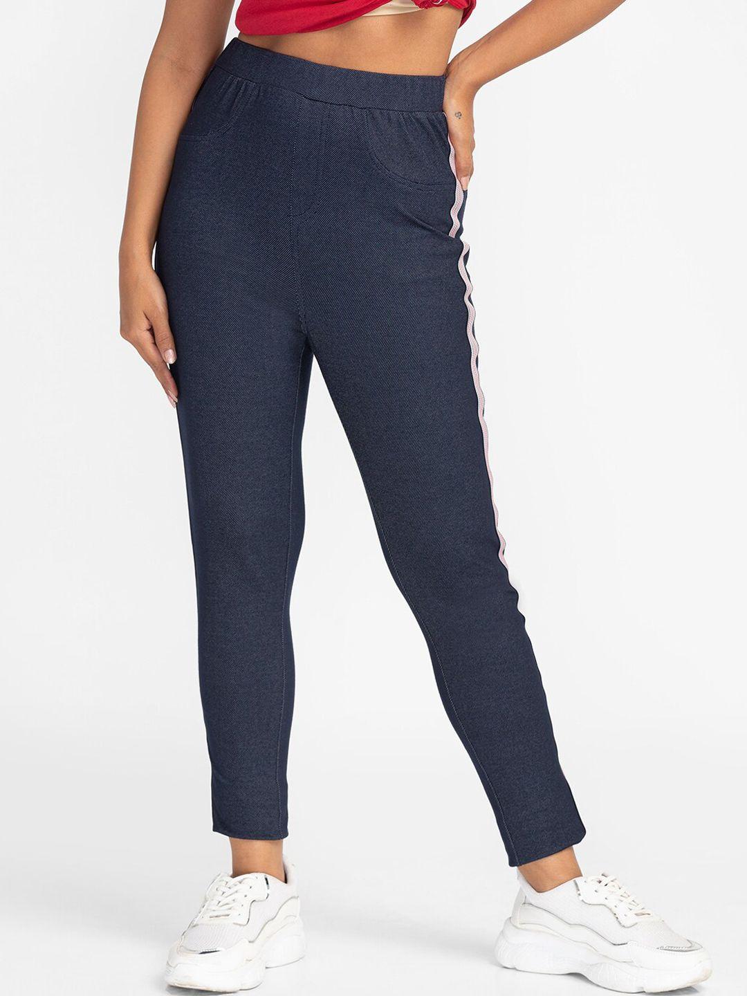 globus-women-blue-skinny-fit-high-rise-cropped-peg-trousers