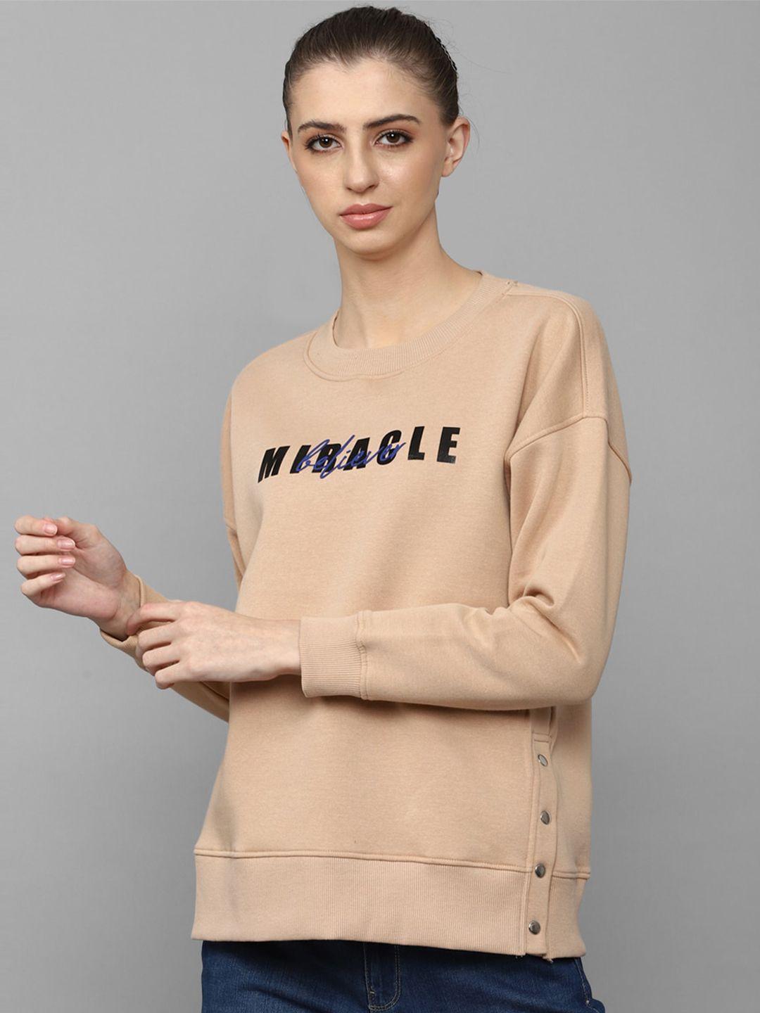 allen-solly-woman-women-khaki-printed-sweatshirt