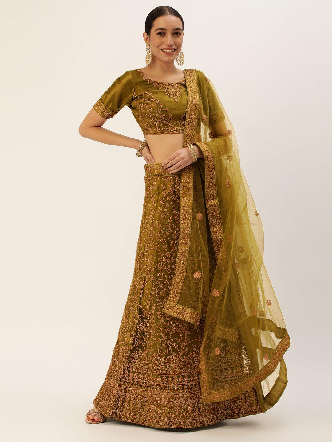 pothys-embroidered-thread-work-unstitched-lehenga-&-blouse-with-dupatta