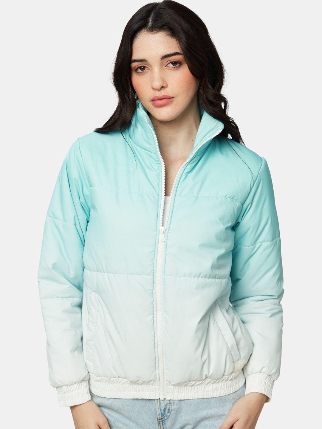 The Souled Store Women Ombre Crop Puffer Jacket