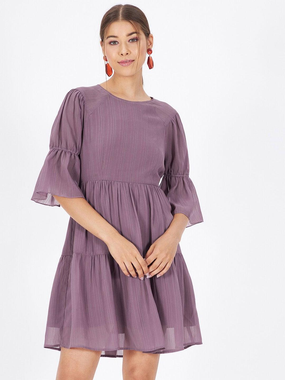 kibo-bell-sleeves-striped-tiered-dress