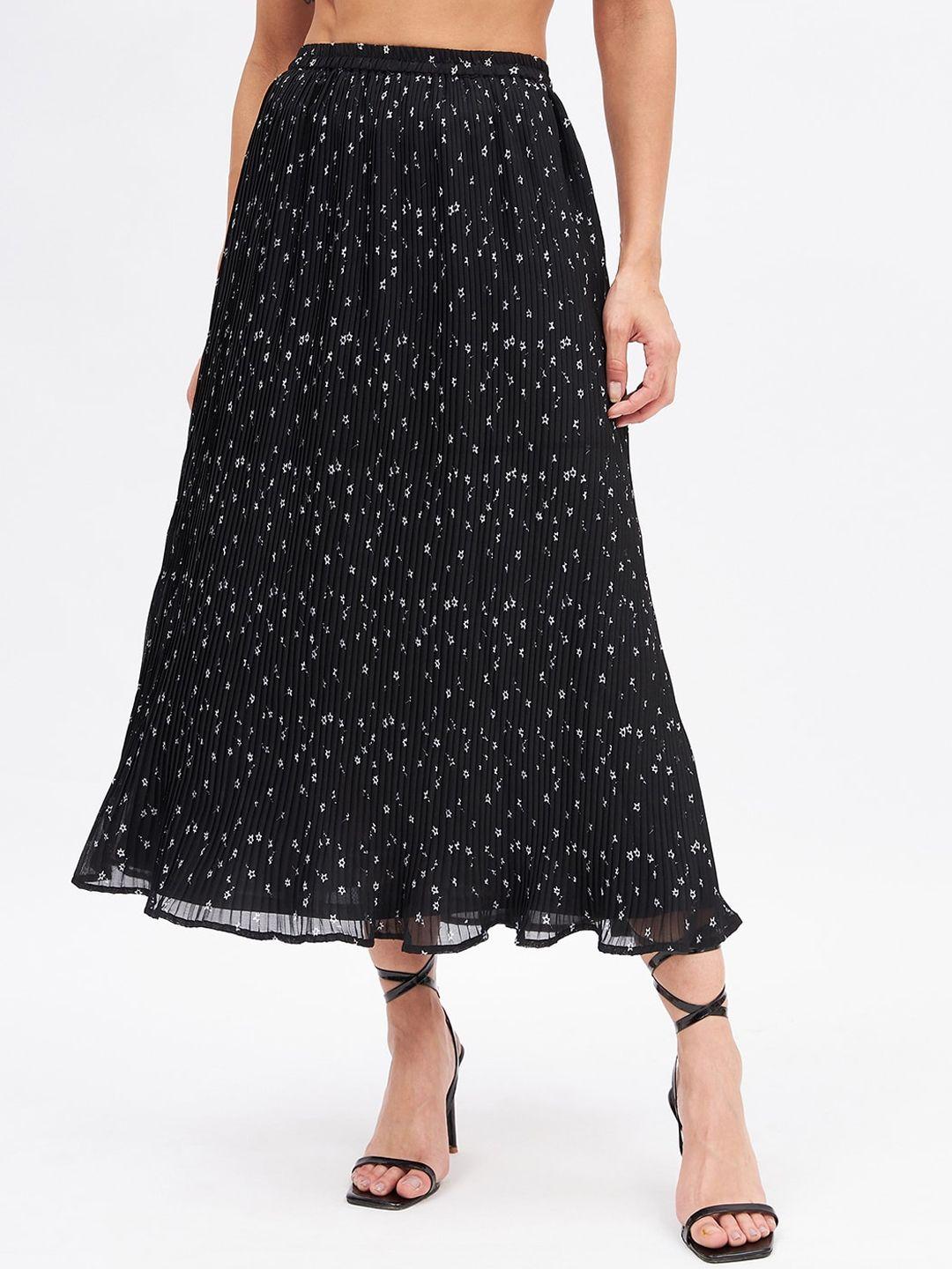 kibo-floral-printed-pleated-a-line-midi-skirt