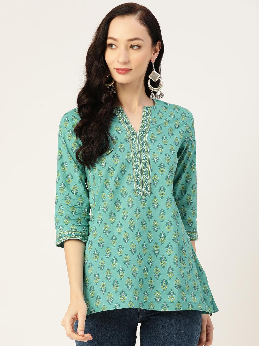 jaipur-morni-ethnic-motifs-print-pure-cotton-regular-ethnic-top