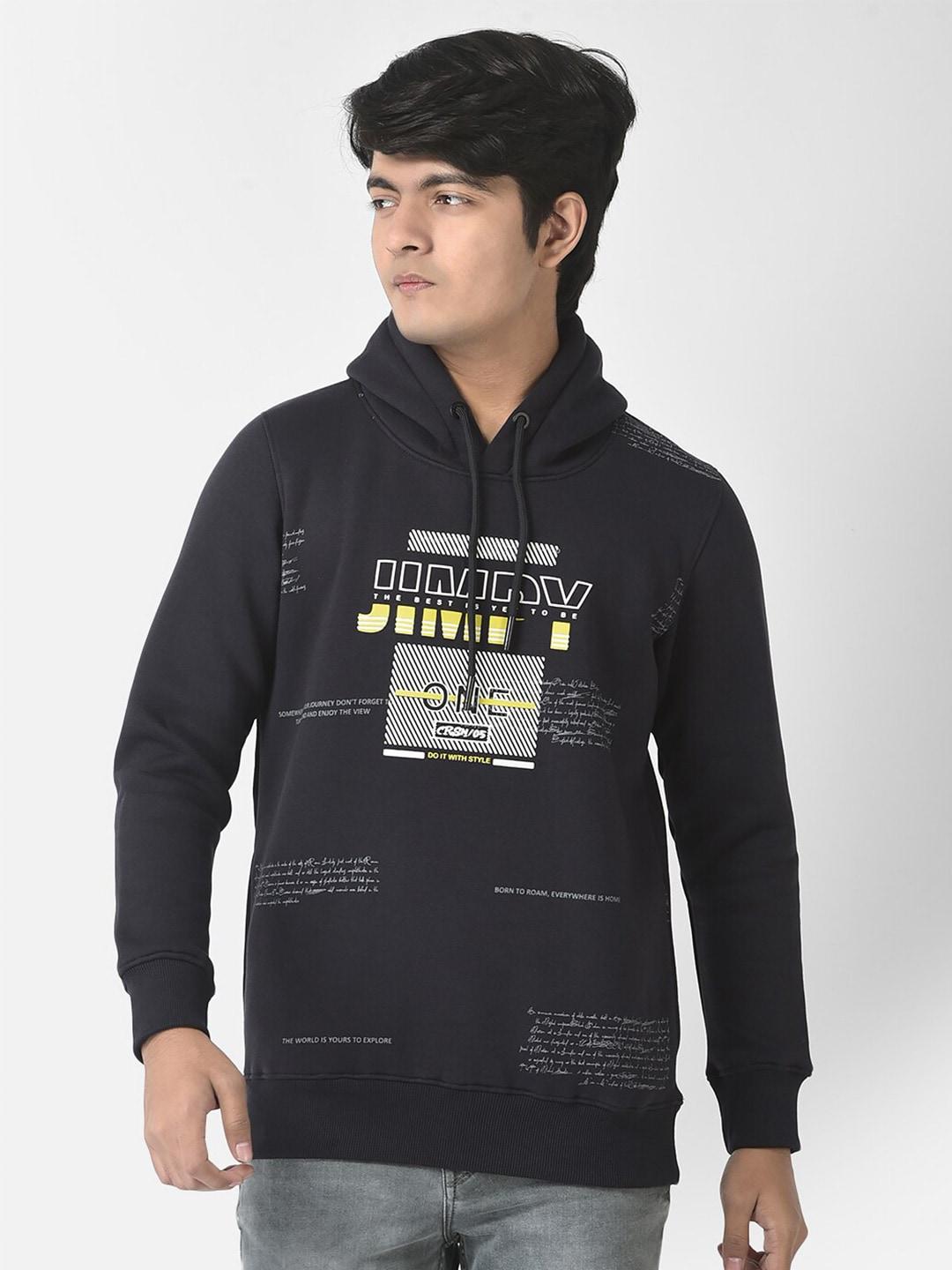 Crimsoune Club Boys Printed Hooded Sweatshirt