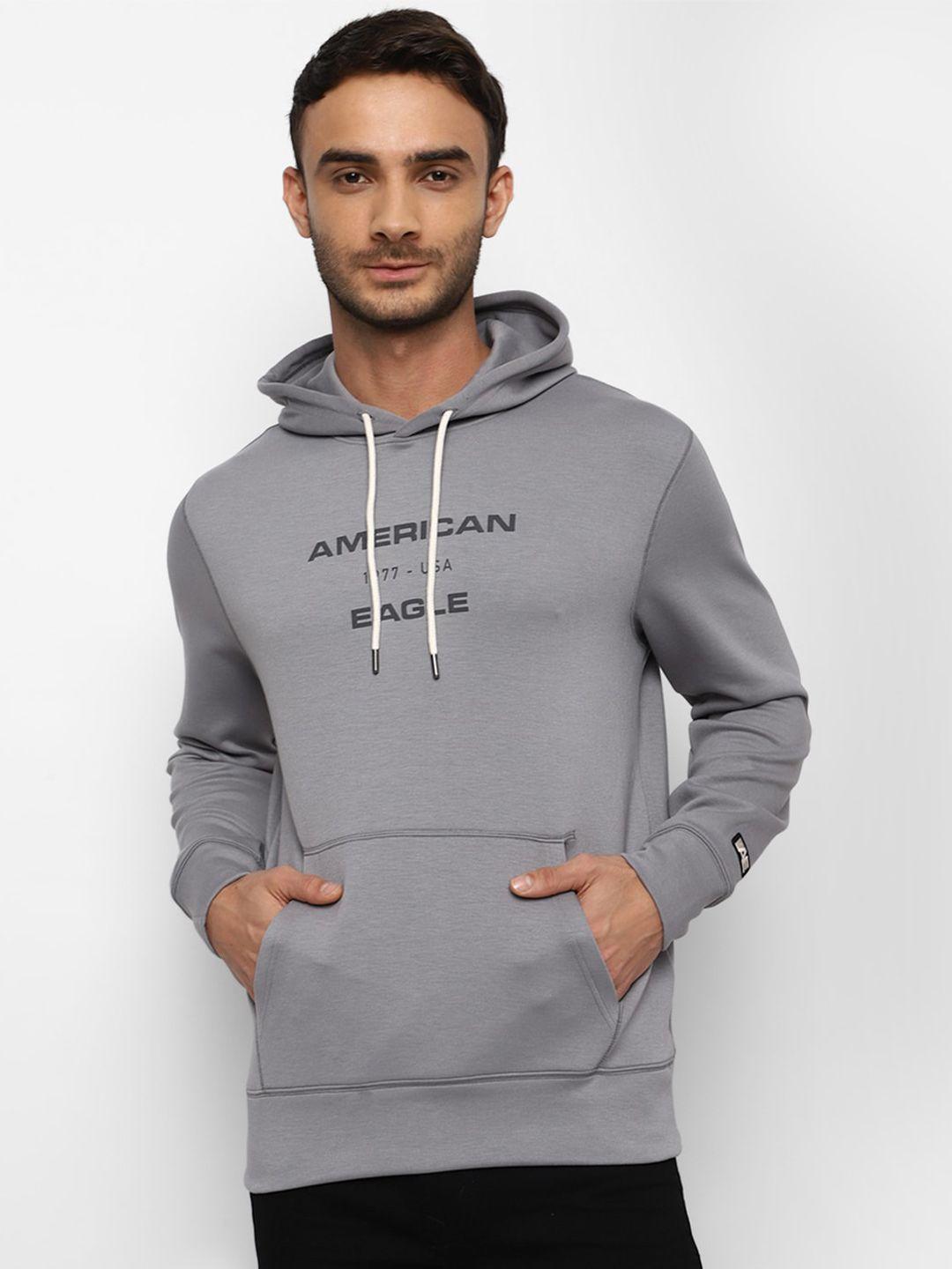 AMERICAN EAGLE OUTFITTERS Men Printed Hooded Sweatshirt