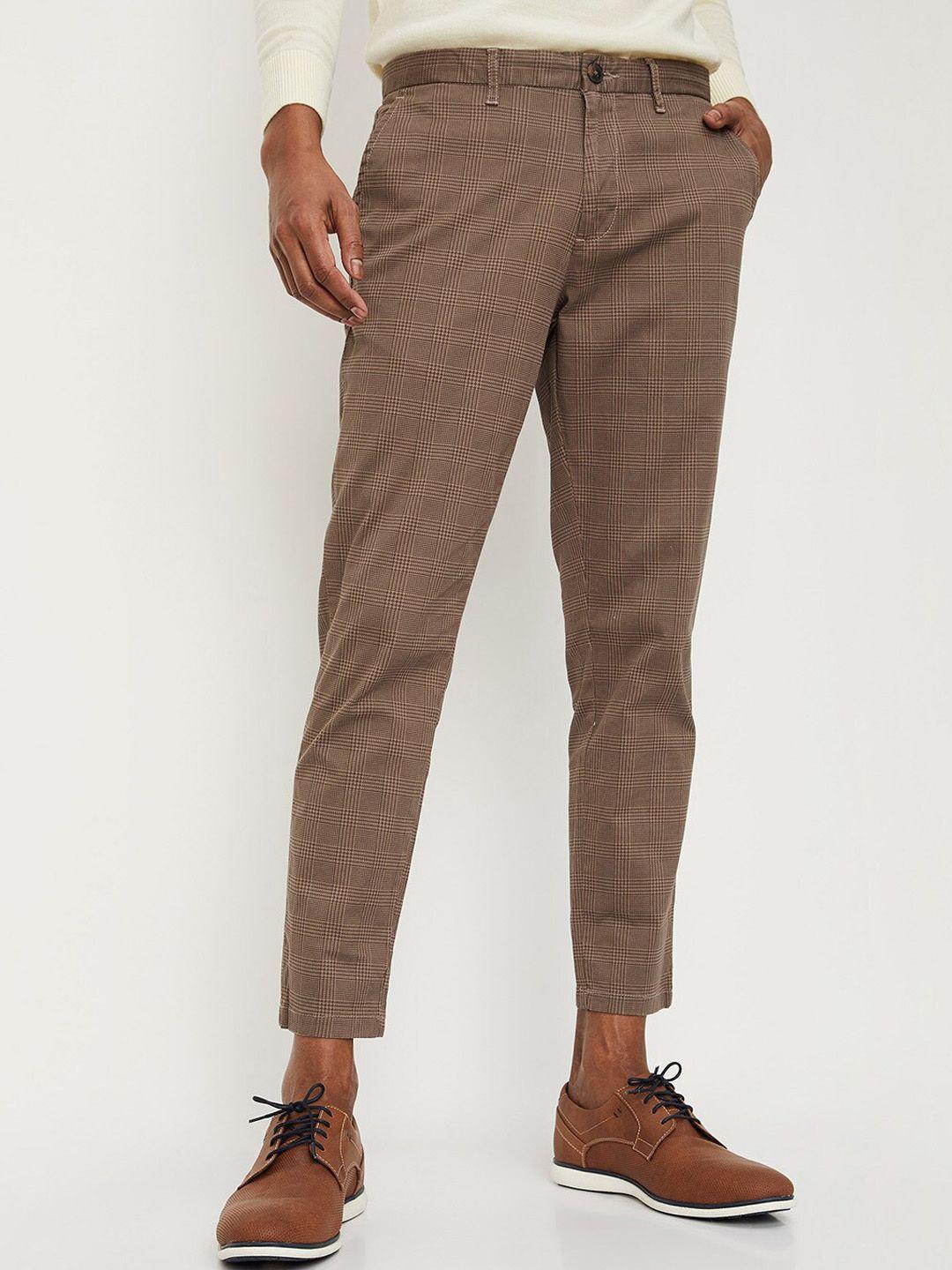 max Men Cotton Printed Trousers