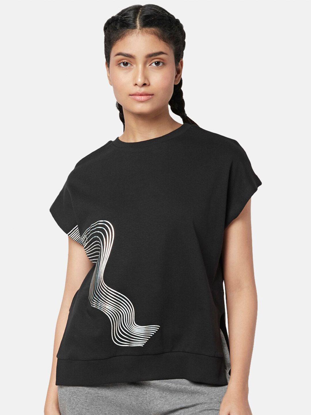 ajile-by-pantaloons-geometric-print-extended-sleeves-top