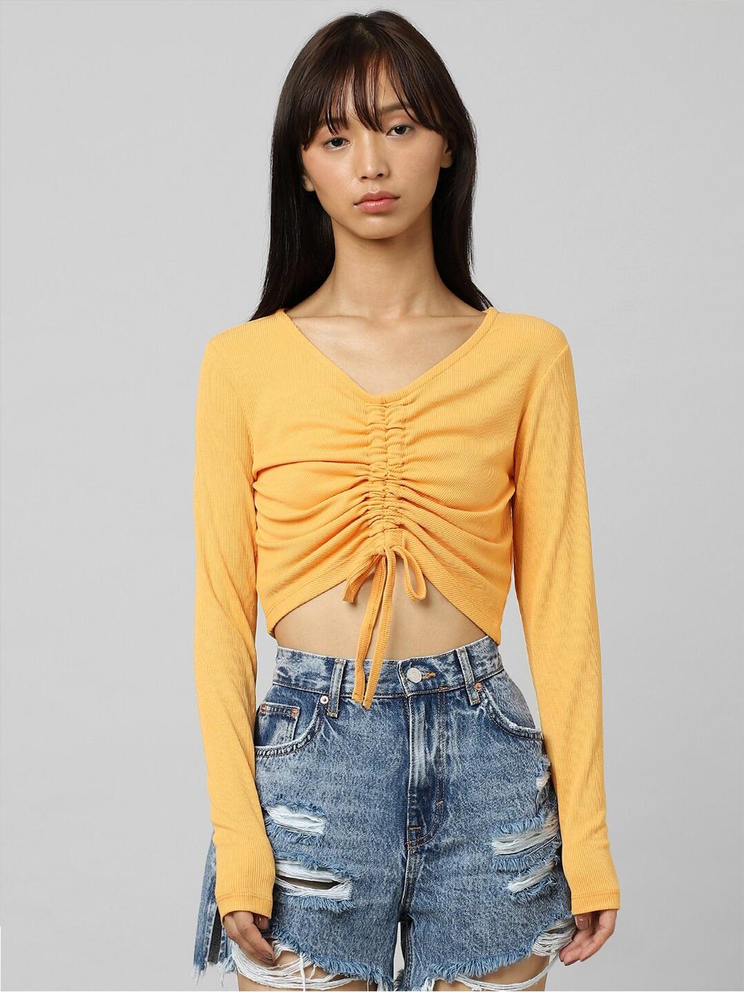 ONLY Ruched Crop Top
