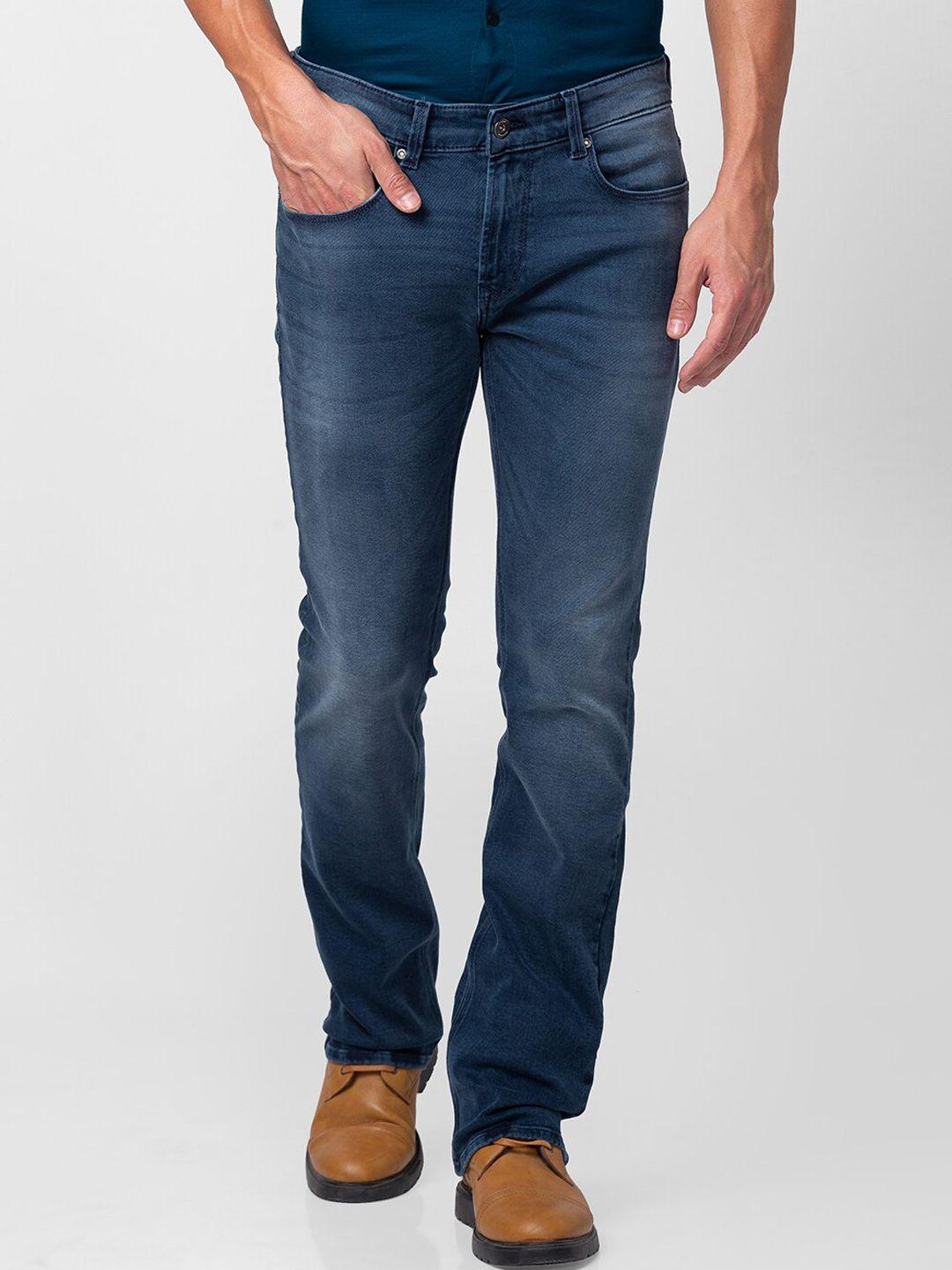 spykar-men-bootcut-light-fade-stretchable-jeans