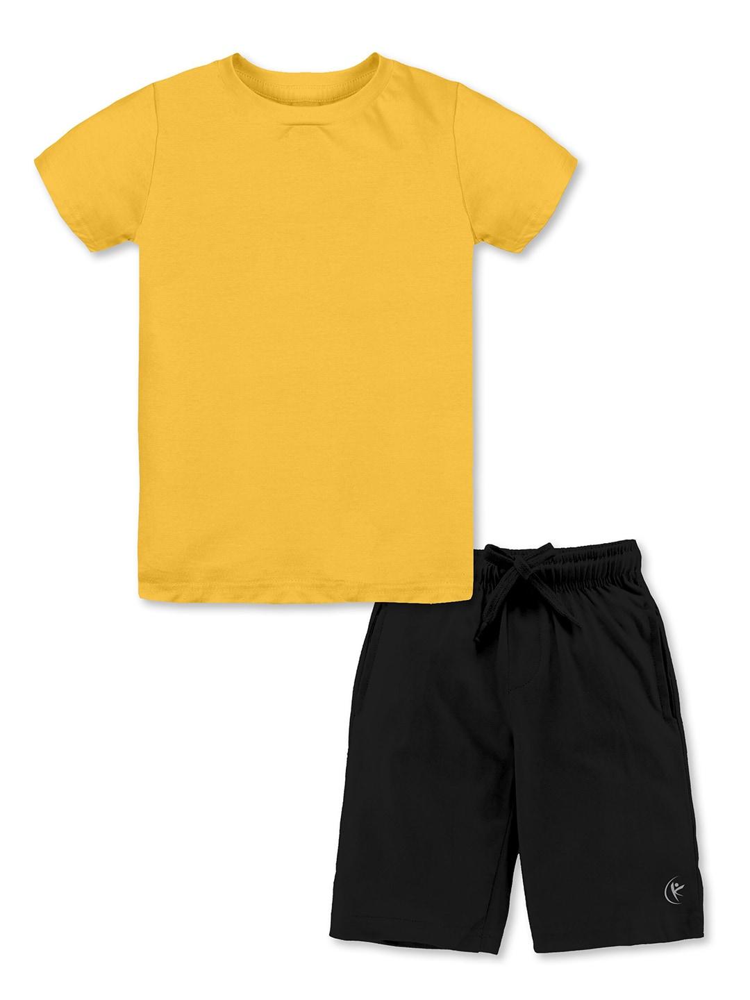 KiddoPanti Boys Pure Cotton T-shirt with Shorts