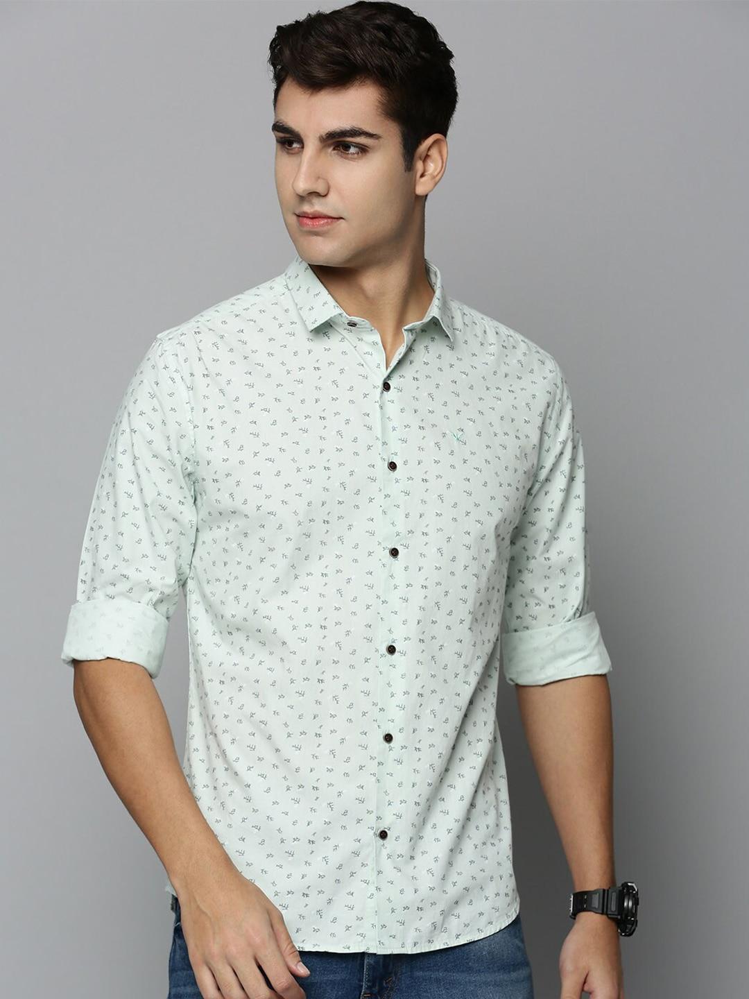 SHOWOFF Men Printed Spread Collar Casual Cotton Shirt