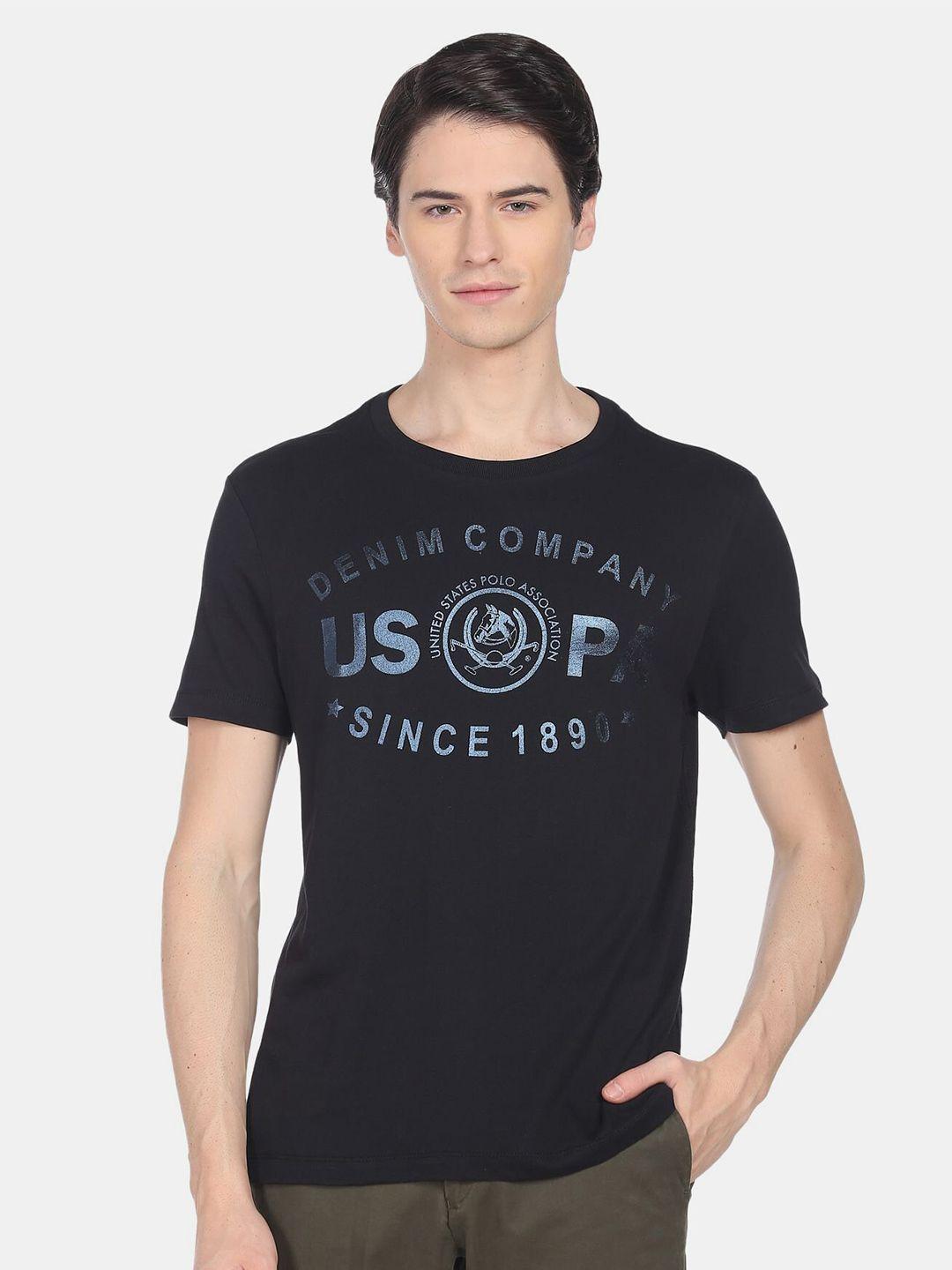 U.S. Polo Assn. Denim Co. Men Brand Logo Printed T-shirt