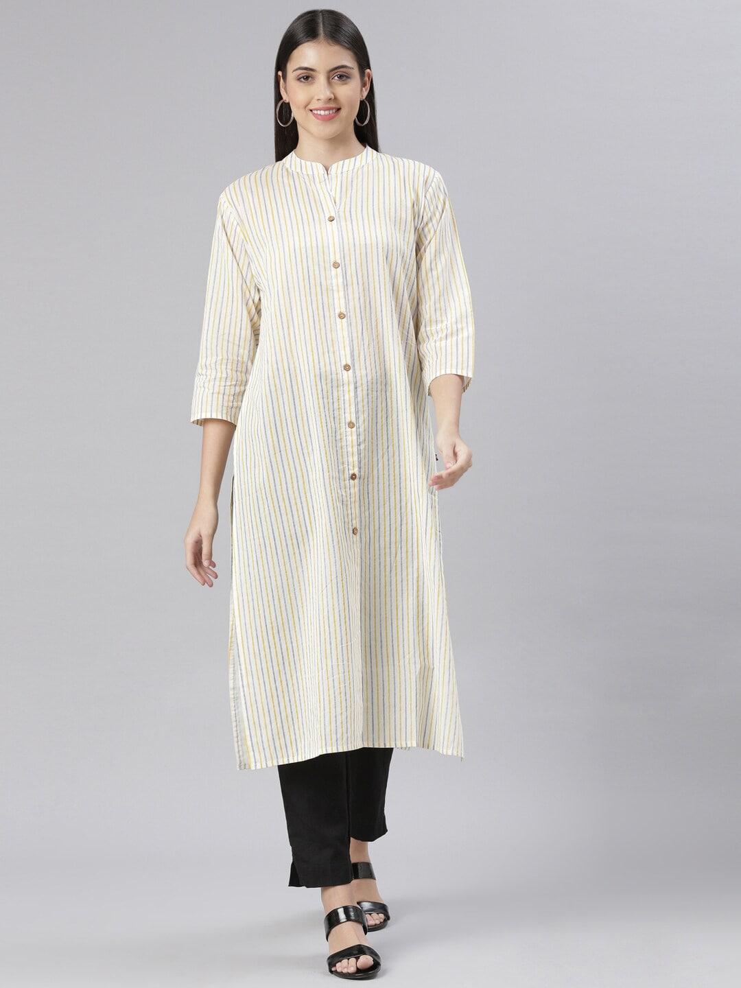 the-chennai-silks-women-striped-pure-cotton-kurta
