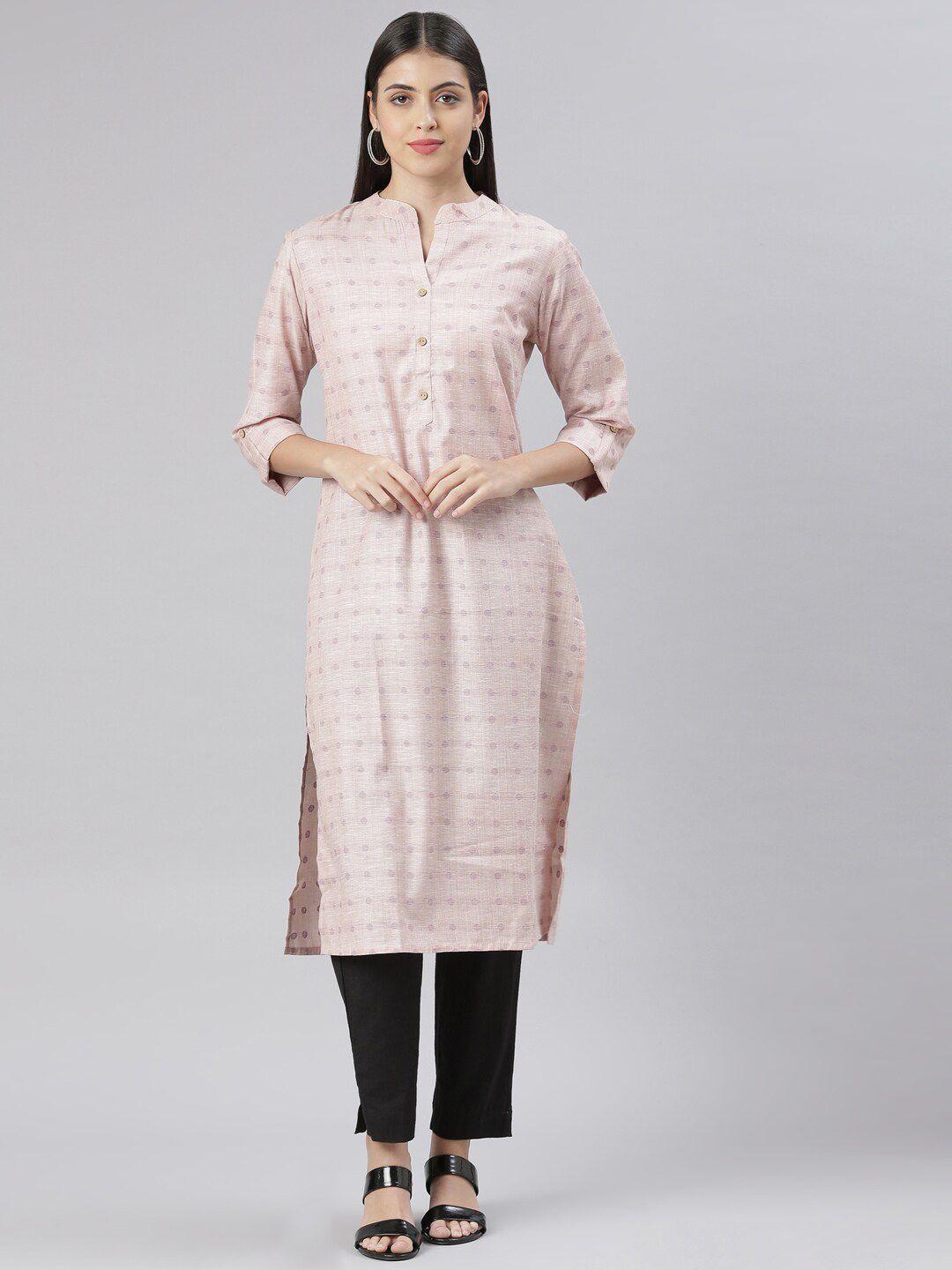 the-chennai-silks-women-pink-printed-kurta