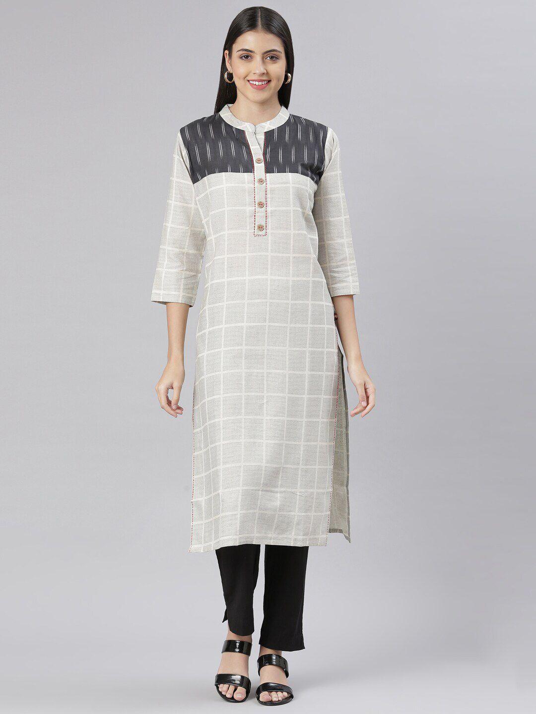 the-chennai-silks-mandarin-collar-printed-cotton-kurta