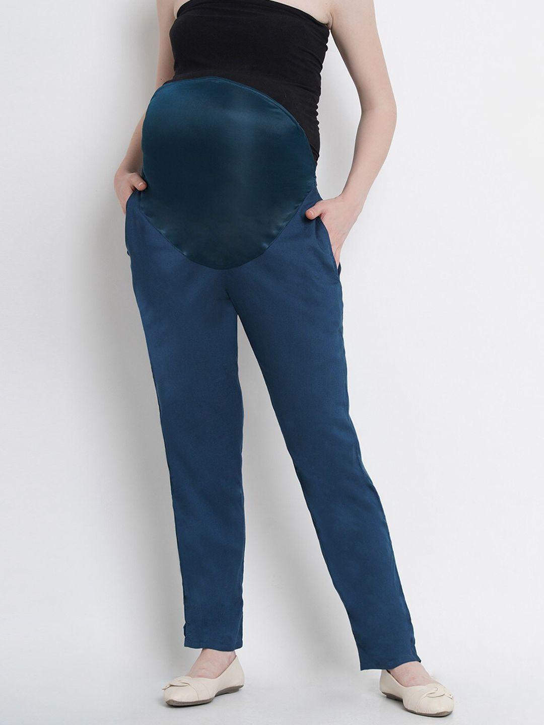 mine4nine-women-plain-maternity-trousers