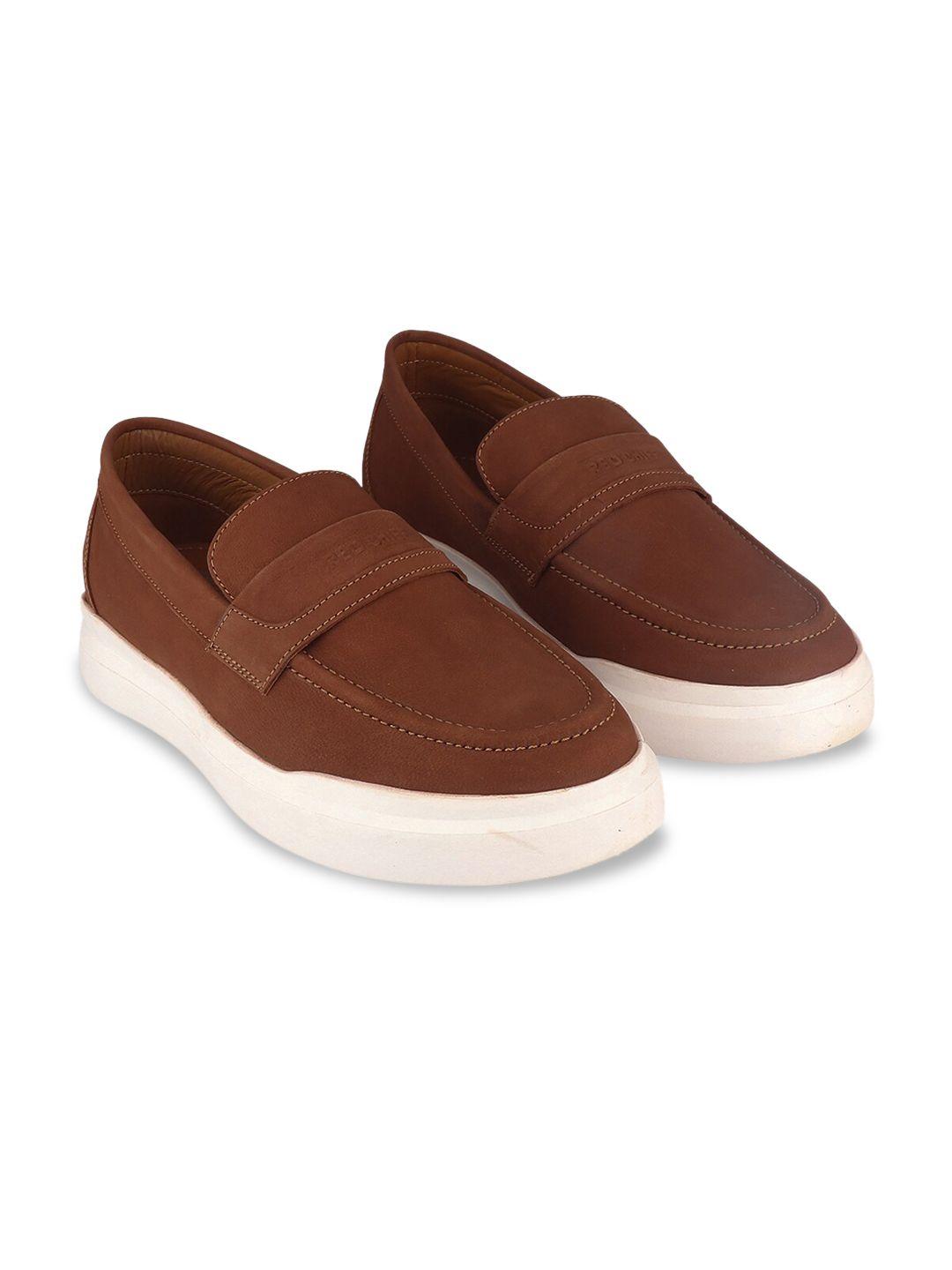 Red Chief Men Leather Slip-On Sneakers