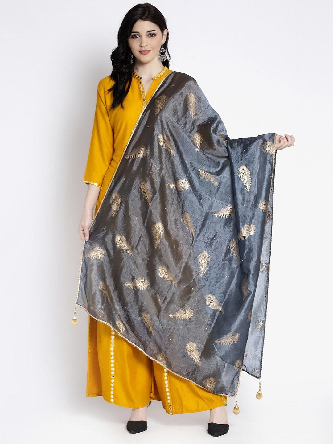 Clora Creation Printed Silk Blend Dupatta