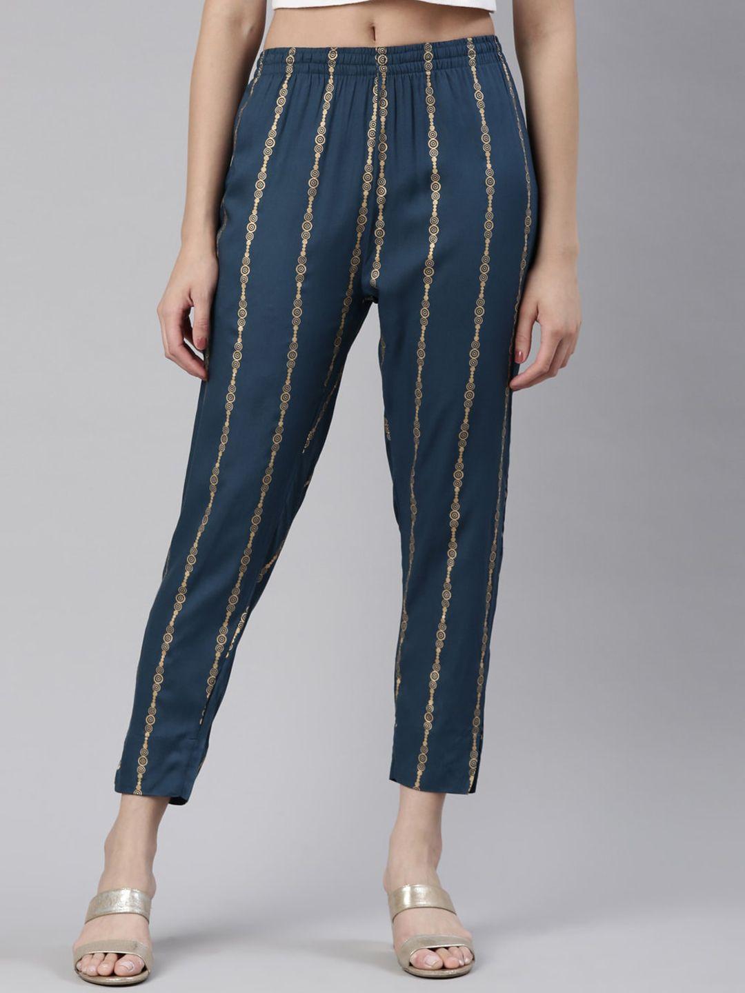 kryptic-women-striped-smart-slim-fit-trousers