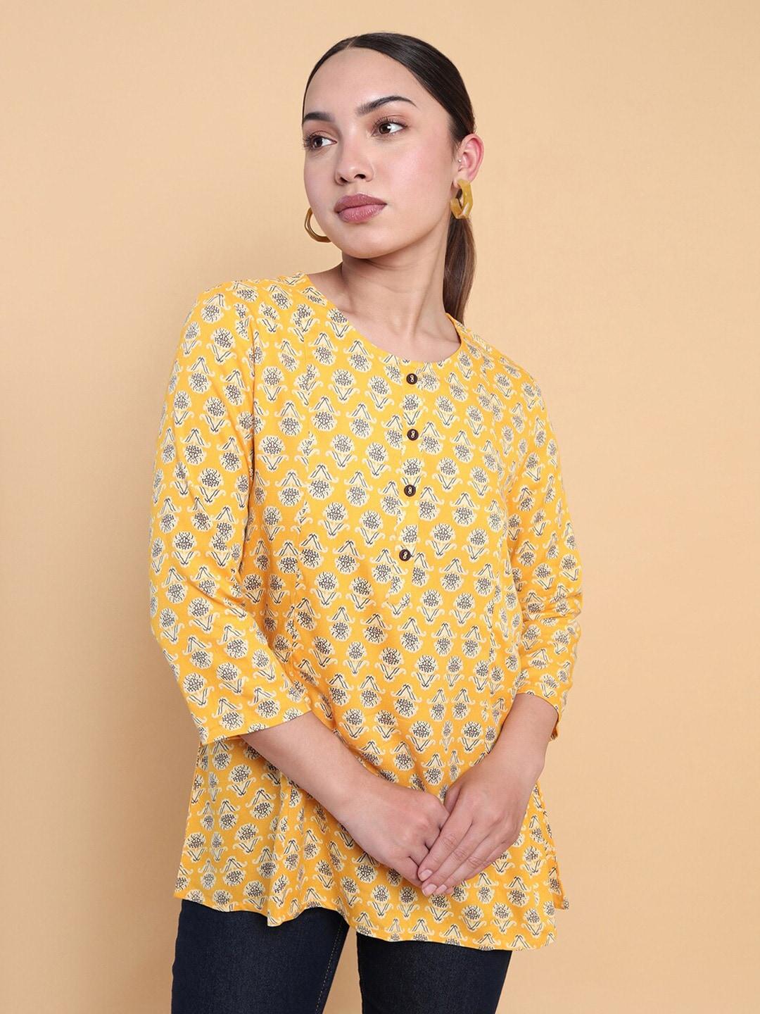 soch-floral-printed-round-neck-tunic