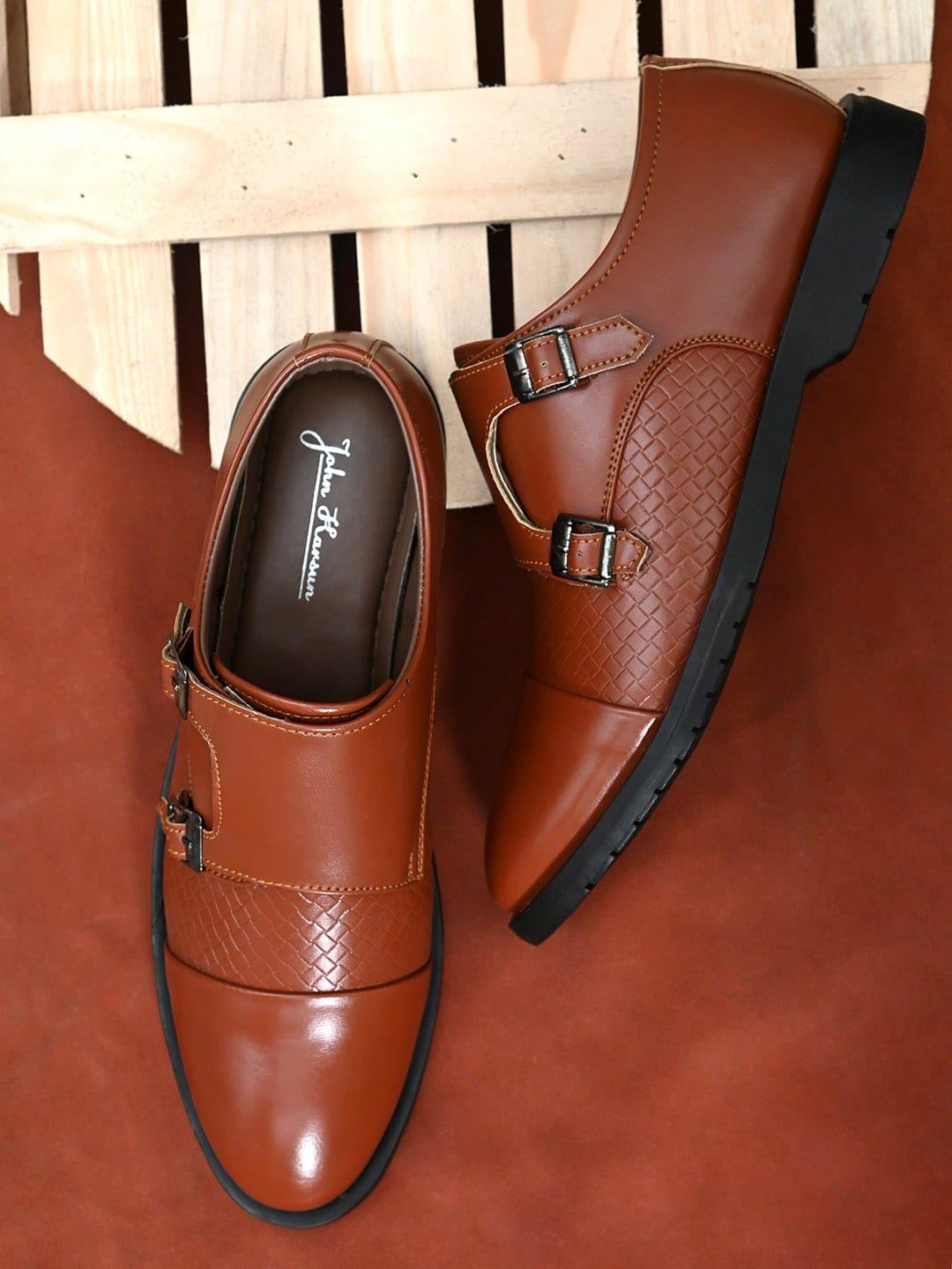 John Karsun Men Formal Monk Shoes