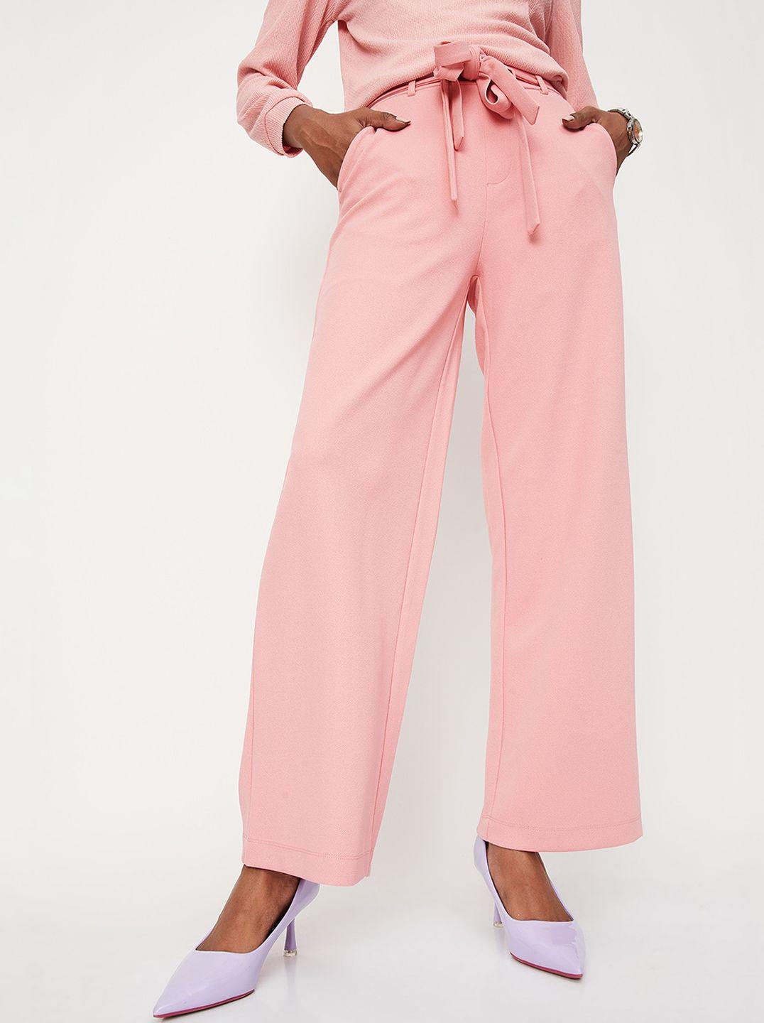 max Women Flared Parallel Trousers