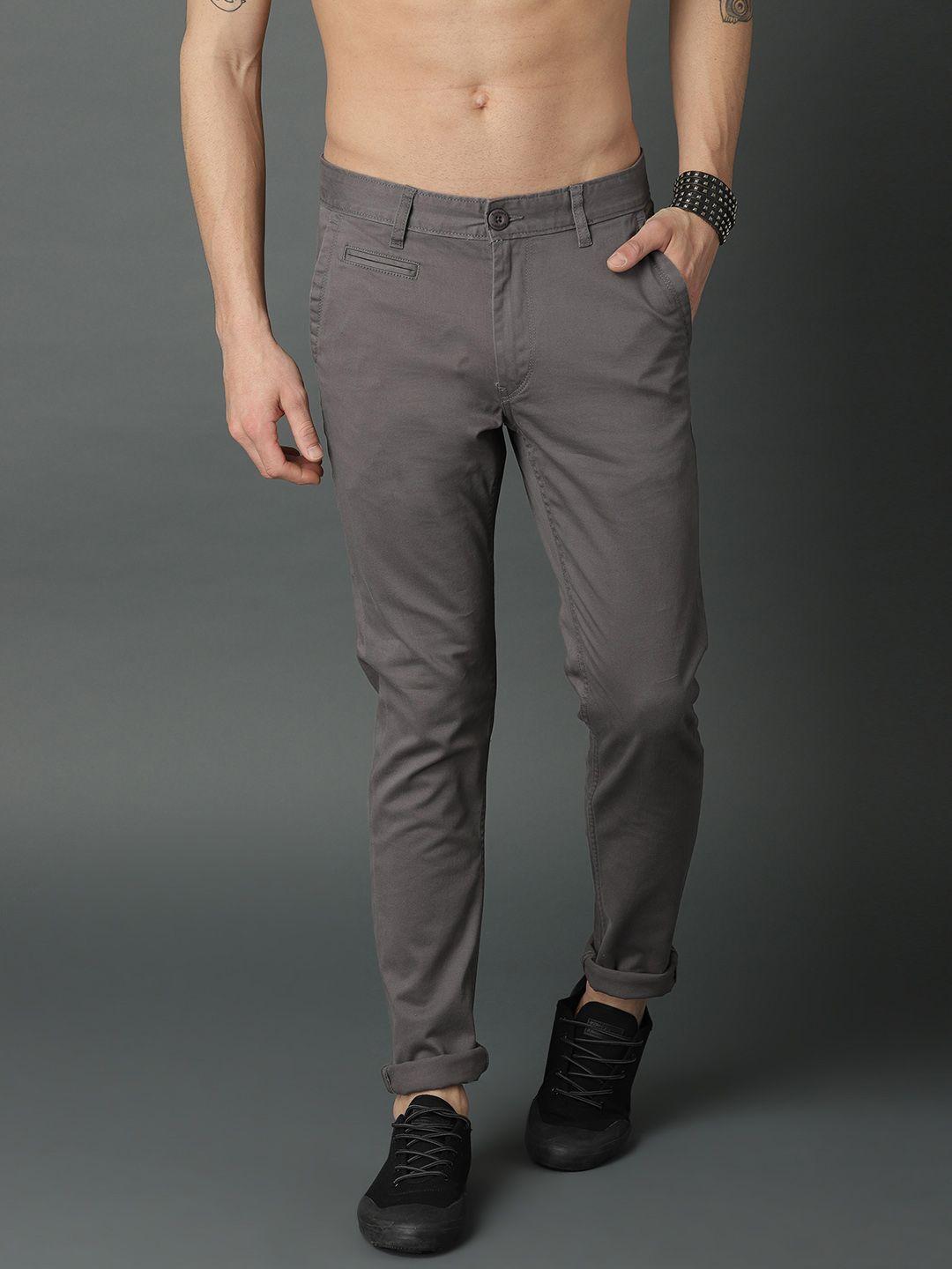 Roadster Men Charcoal Sustainable Chinos