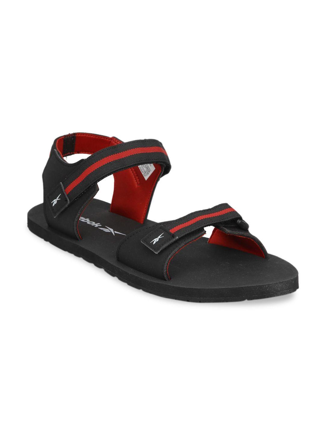 Reebok Men Black & Red Sports Sandals