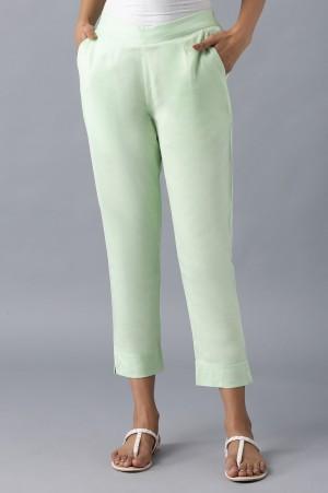 green-rollup-hem-trousers