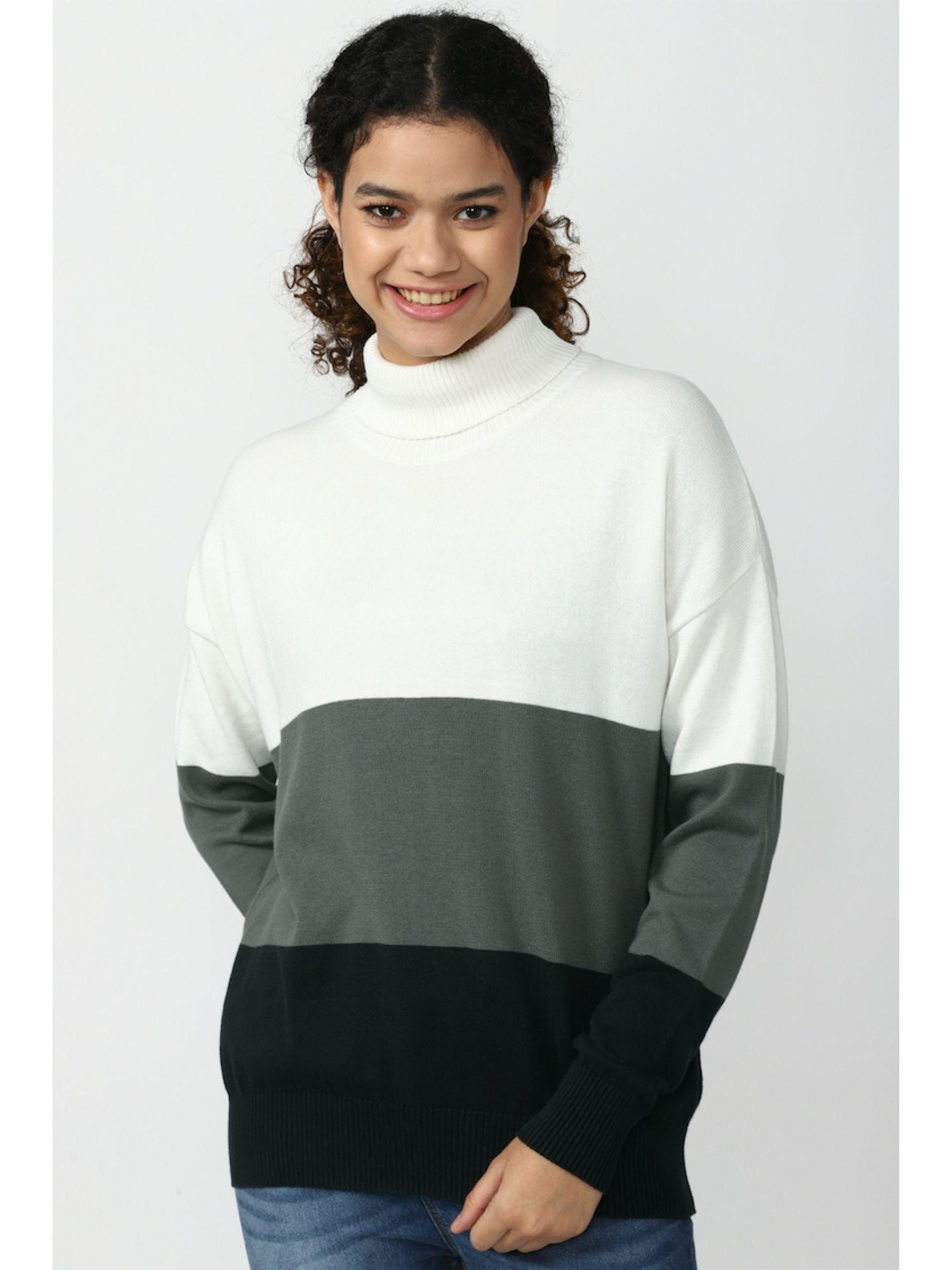 Colorblock Multi-color Sweater