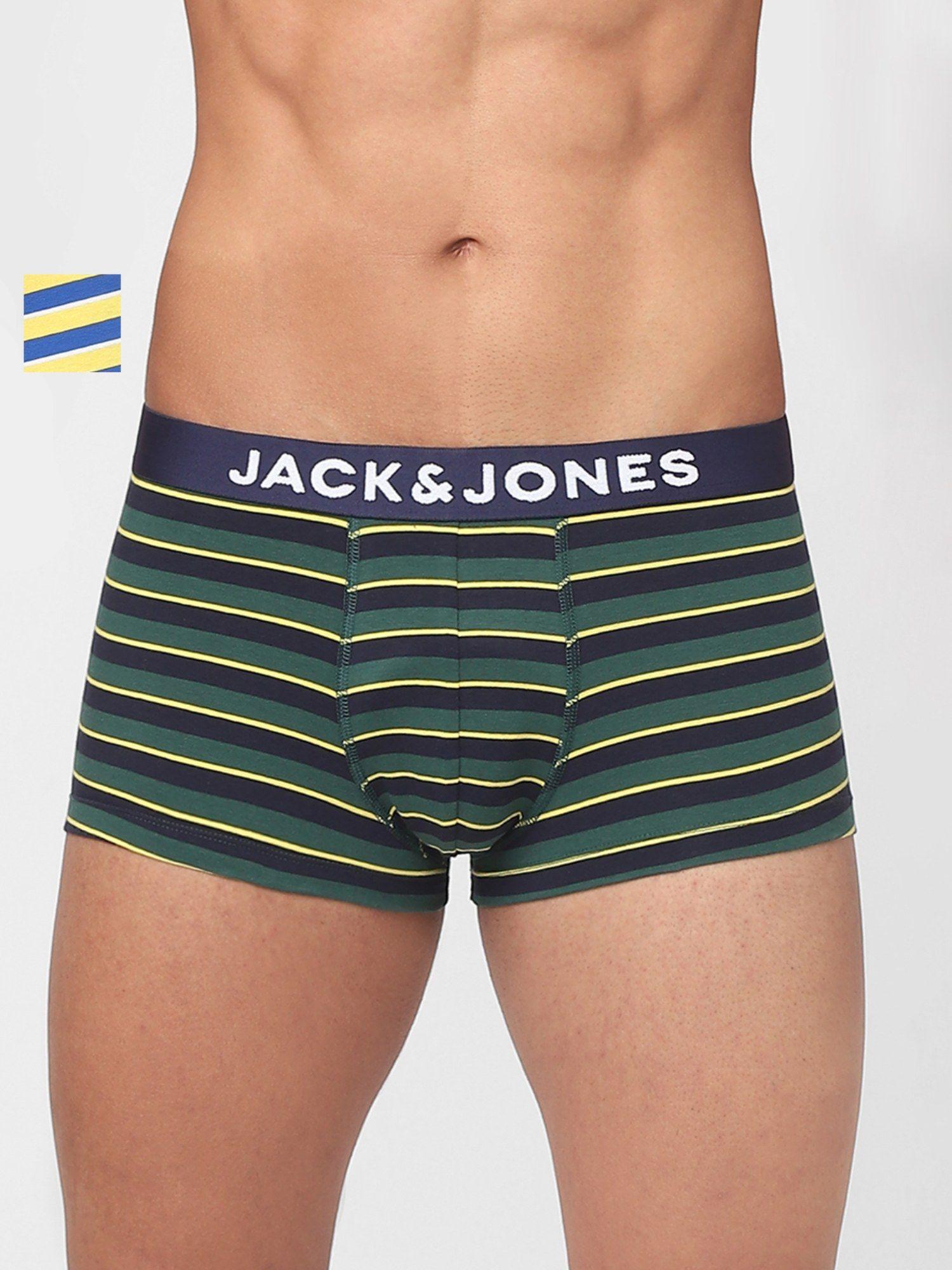 Yellow &amp; Green Striped Trunks - Pack of 2