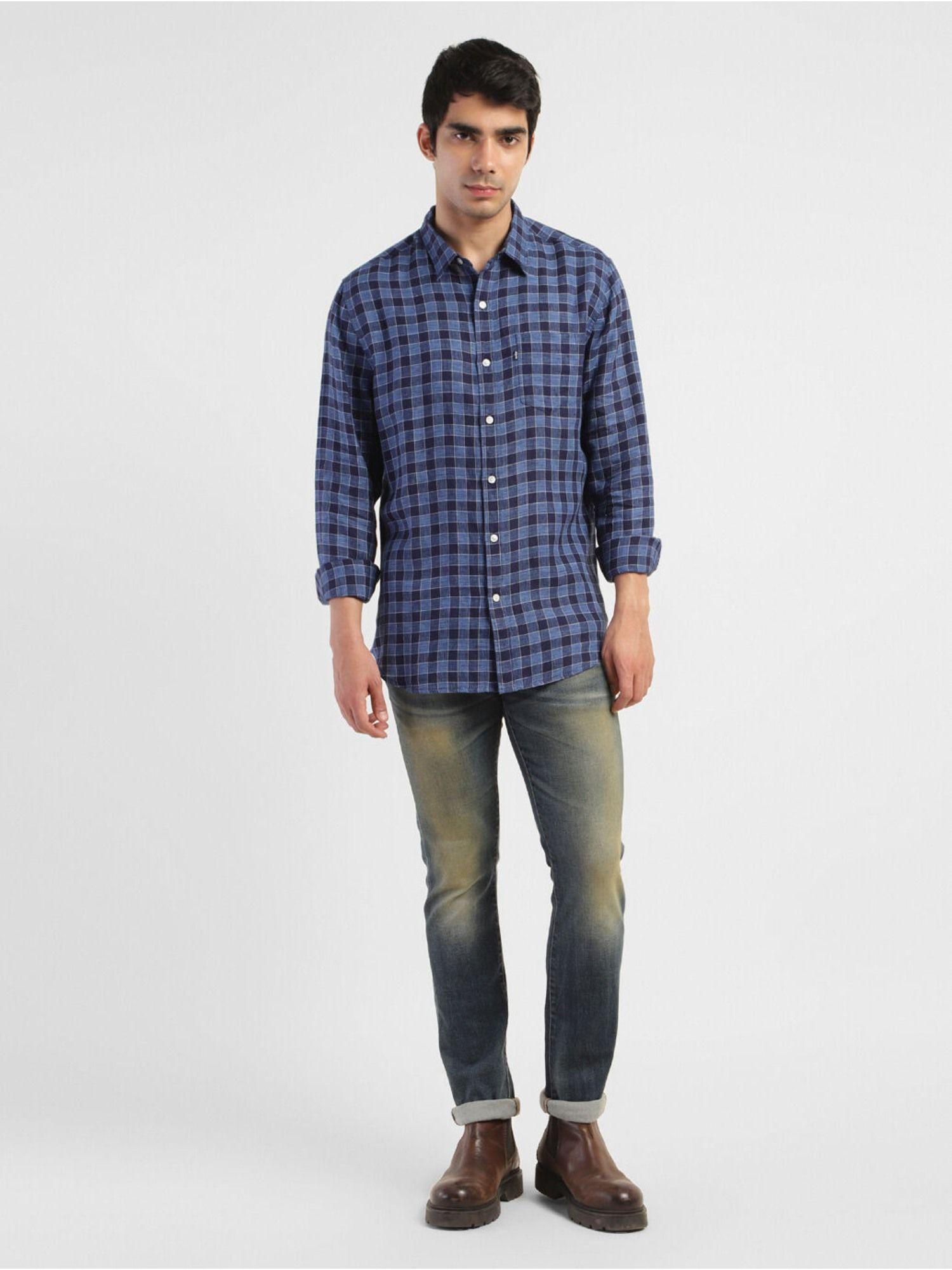 mens-checkered-slim-fit-shirt