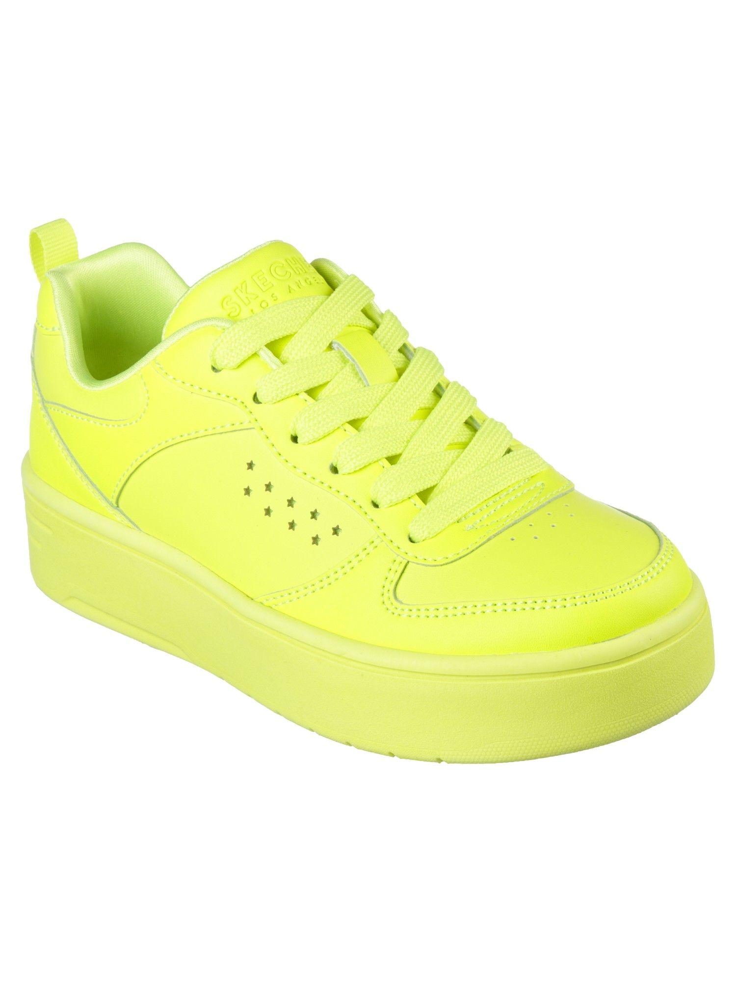 Girls Court High Color Zone Yellow Casual Shoes