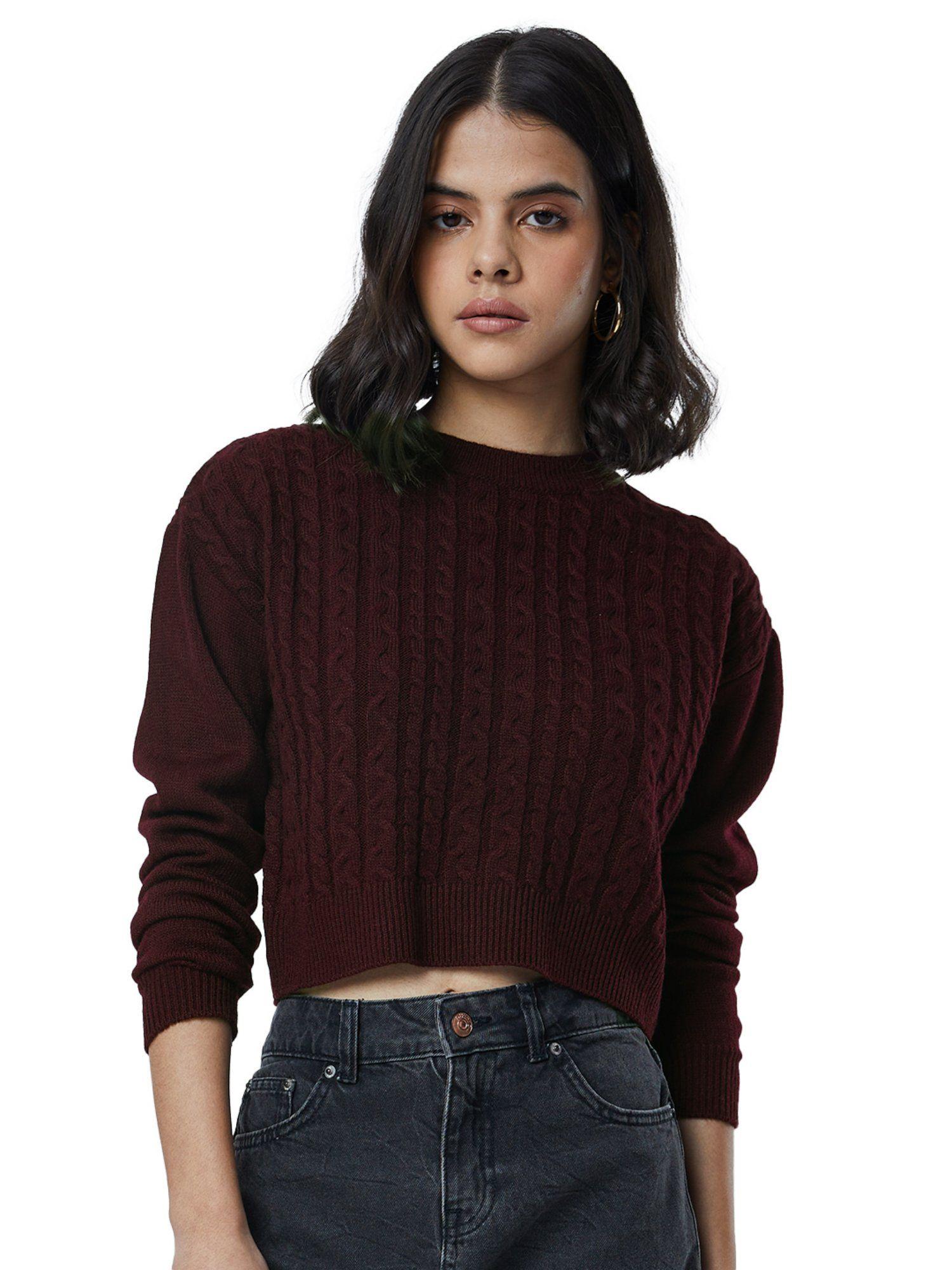 original-burgundy-women-knitted-sweater