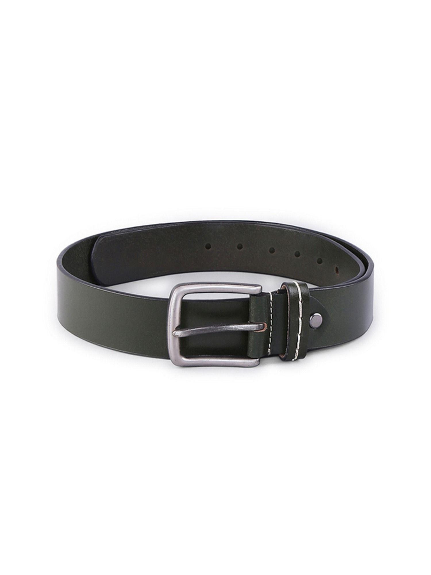 green-genuine-leather-belt