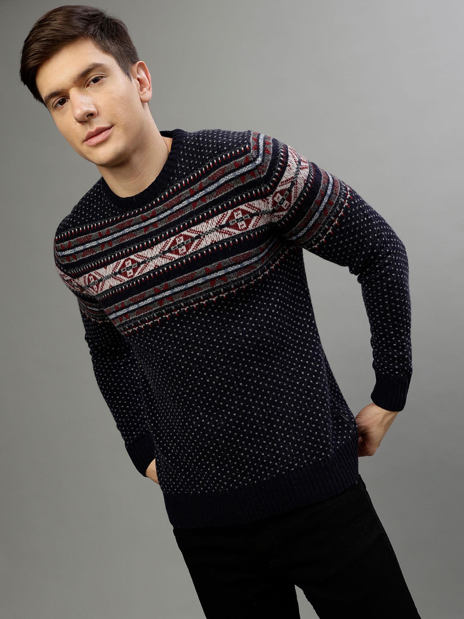 men-woven-round-neck-full-sleeves-sweater