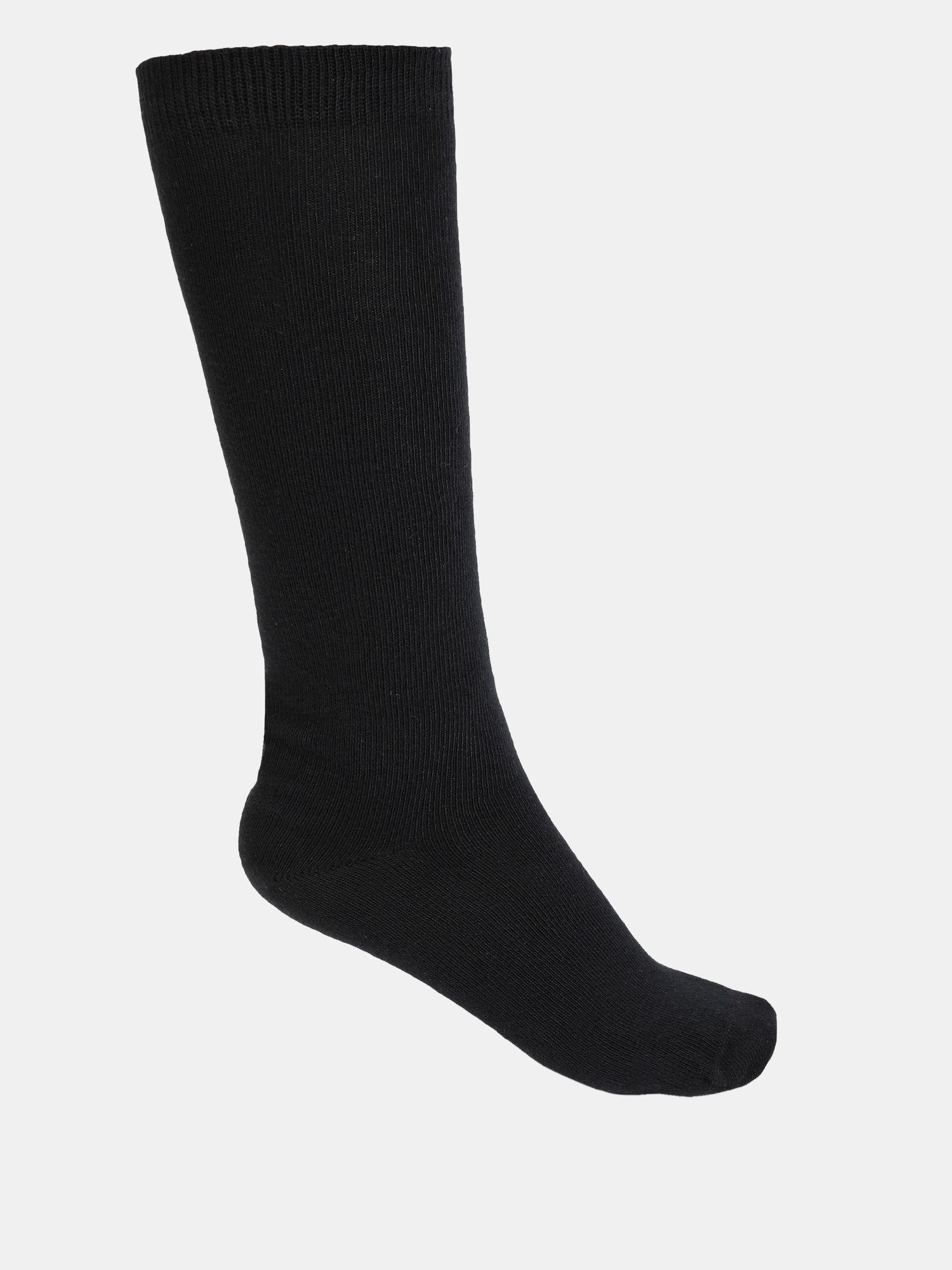 7902 Unisex Cotton Nylon Stretch Knee Length Socks - Black