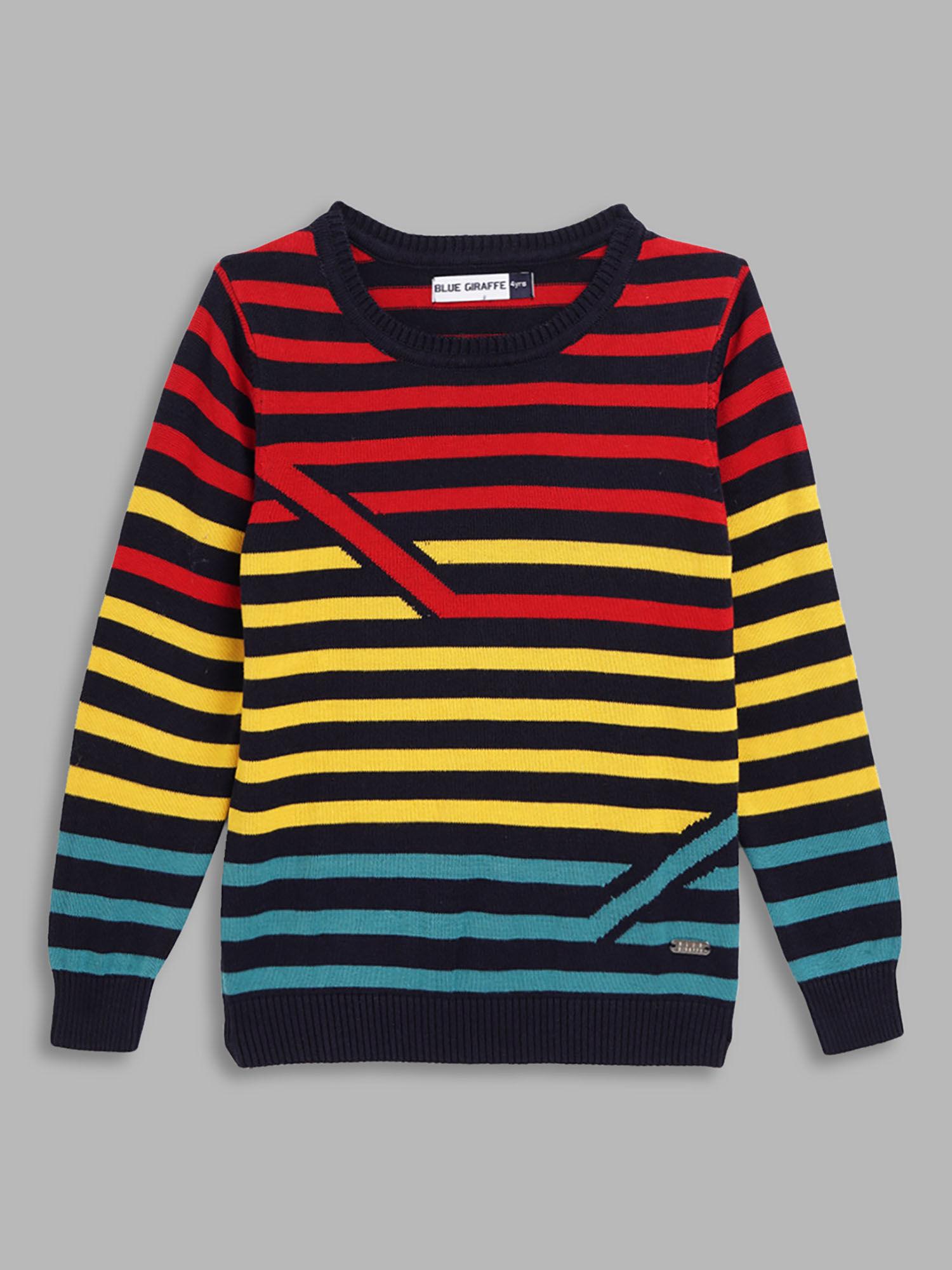 Striped Boys Multi-color Sweater