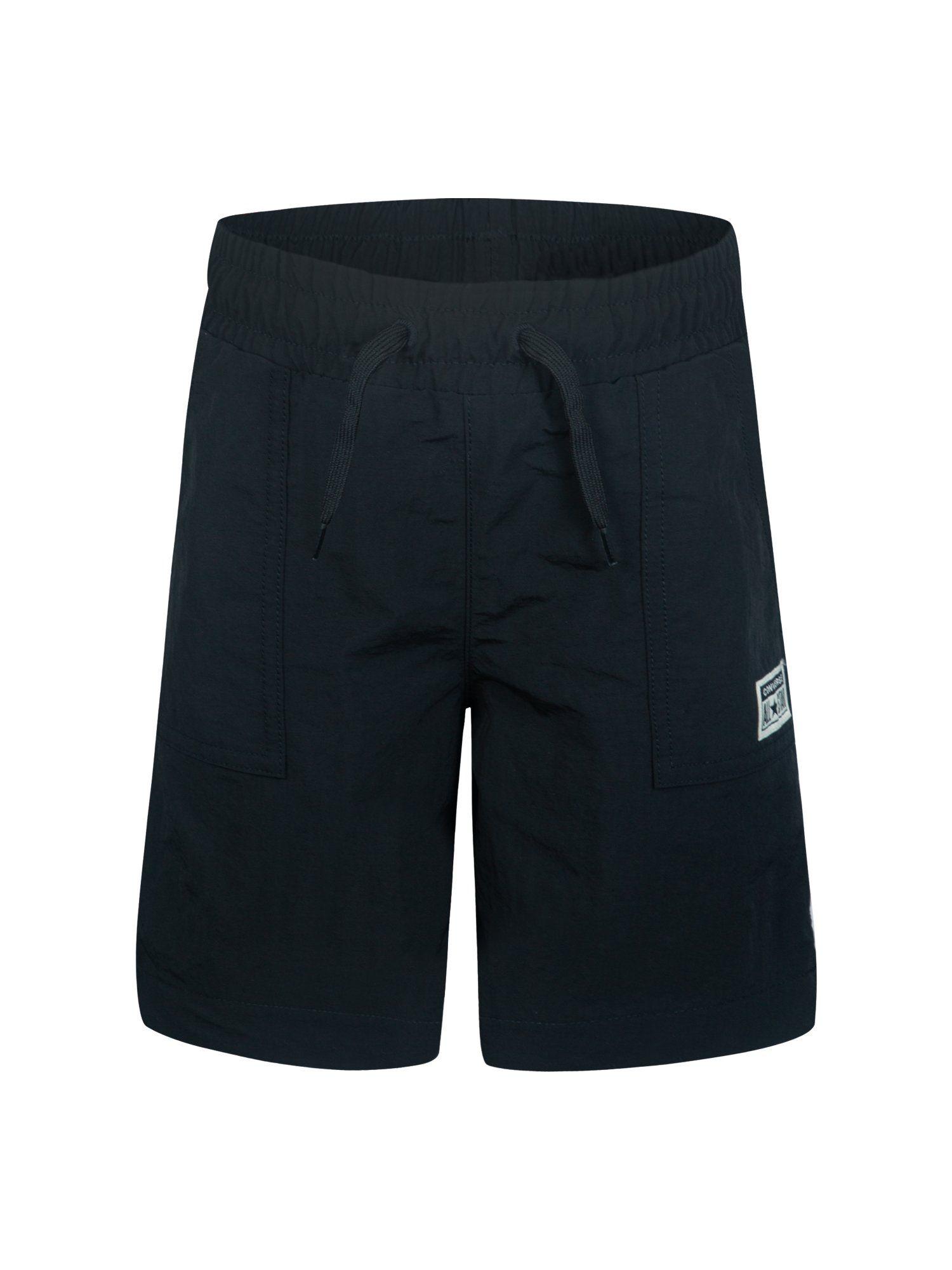 black-relaxed-nylon-shorts