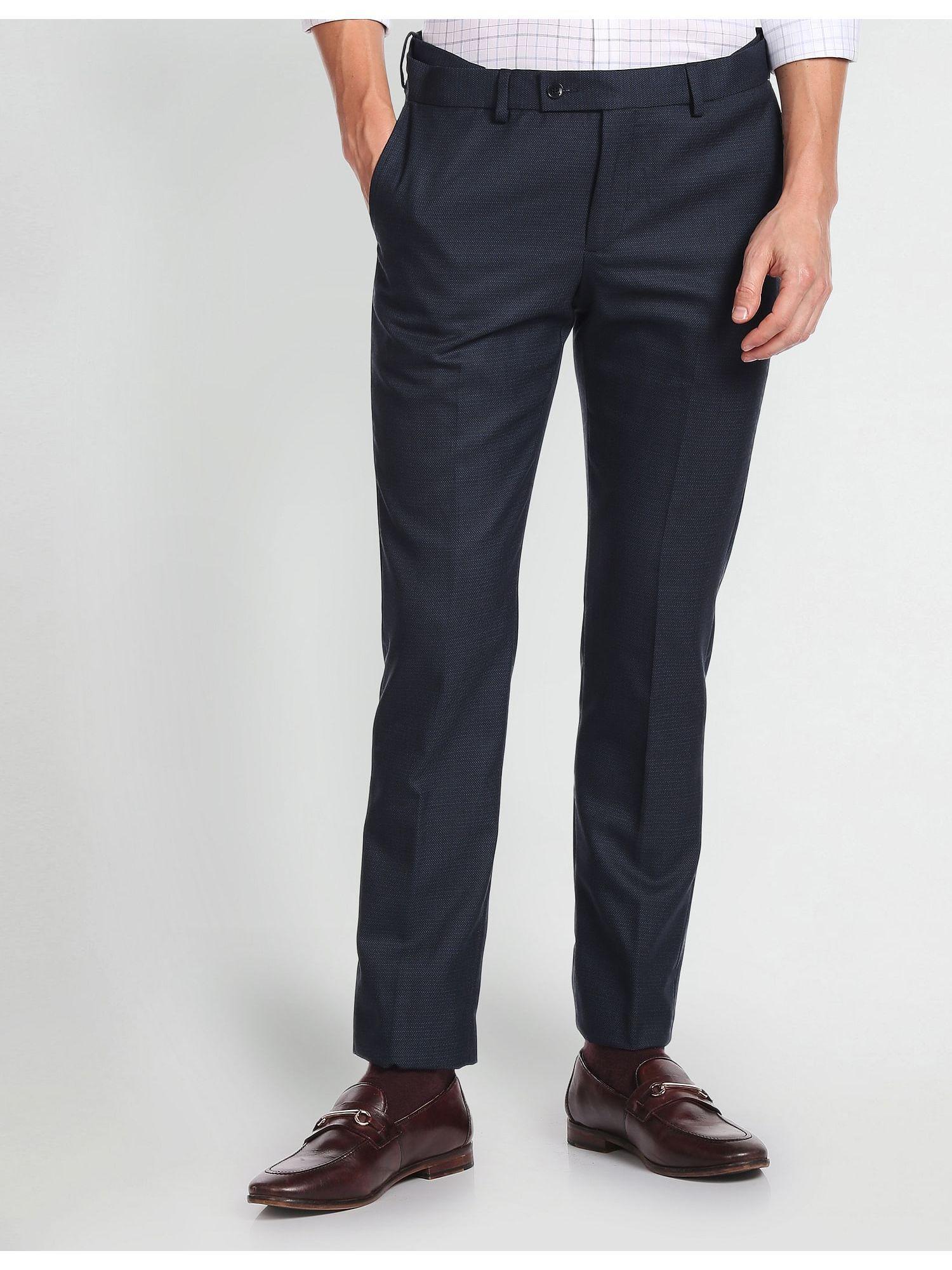 Dobby Solid Weave Formal Trousers