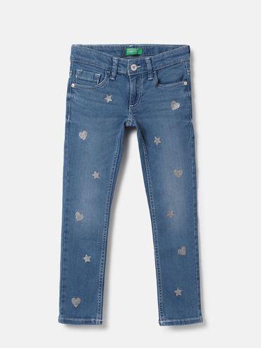 Girls Solid Slim Fit Jeans