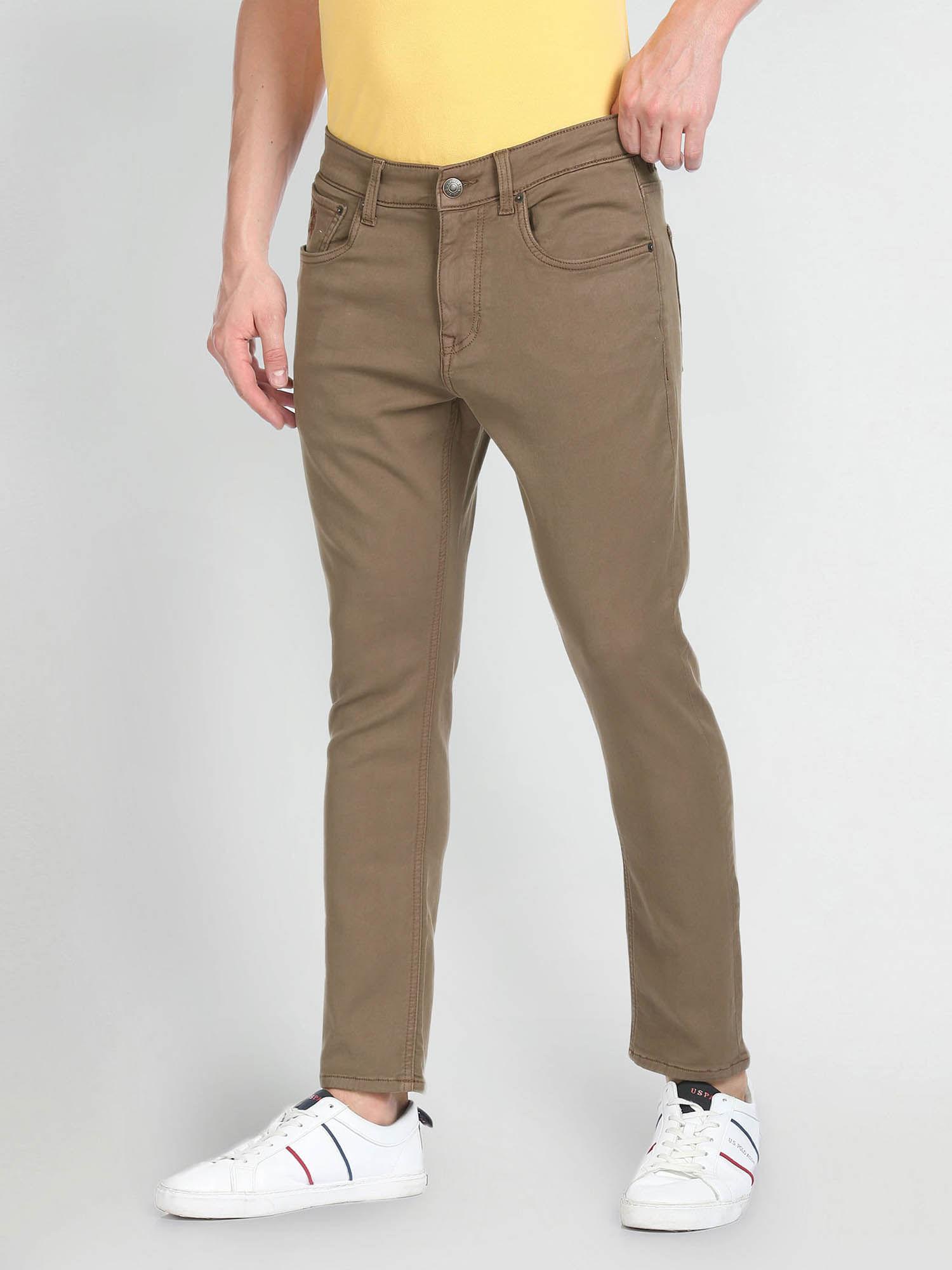 Mid Rise Henry Cropped Jeans